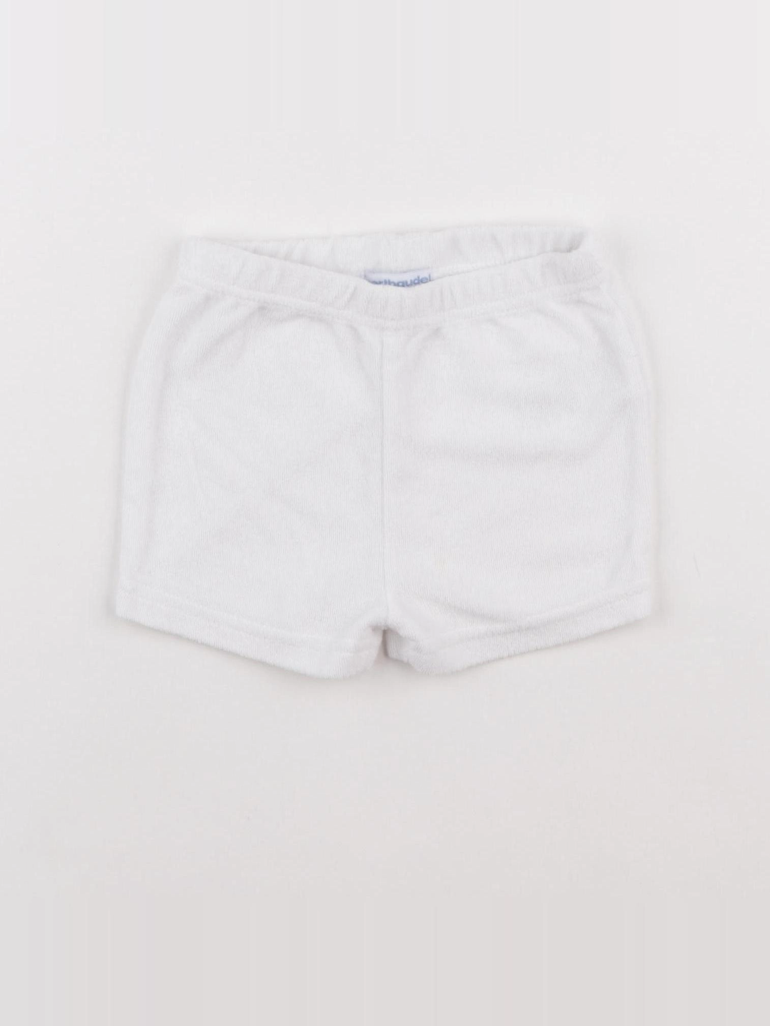 Vertbaudet - short blanc - 18 mois