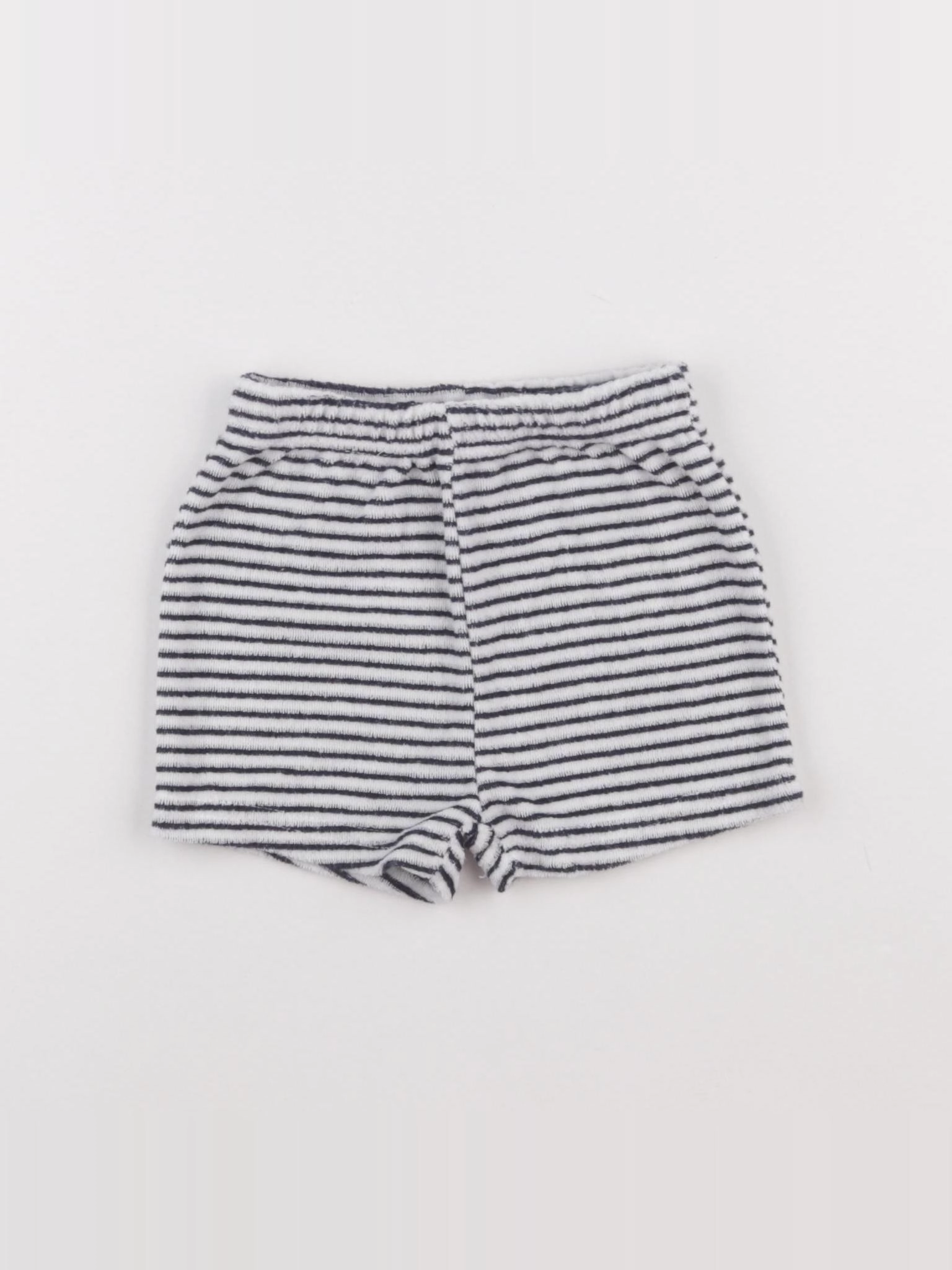 Vertbaudet - short bleu, blanc - 18 mois