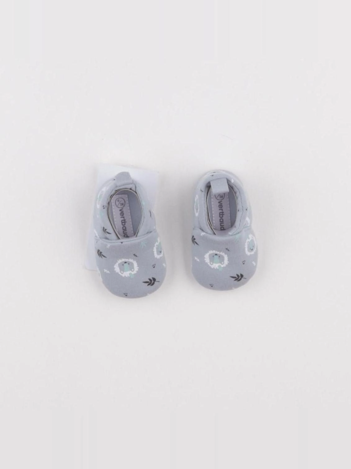 Vertbaudet - chaussons bleu, gris - pointure 15/16