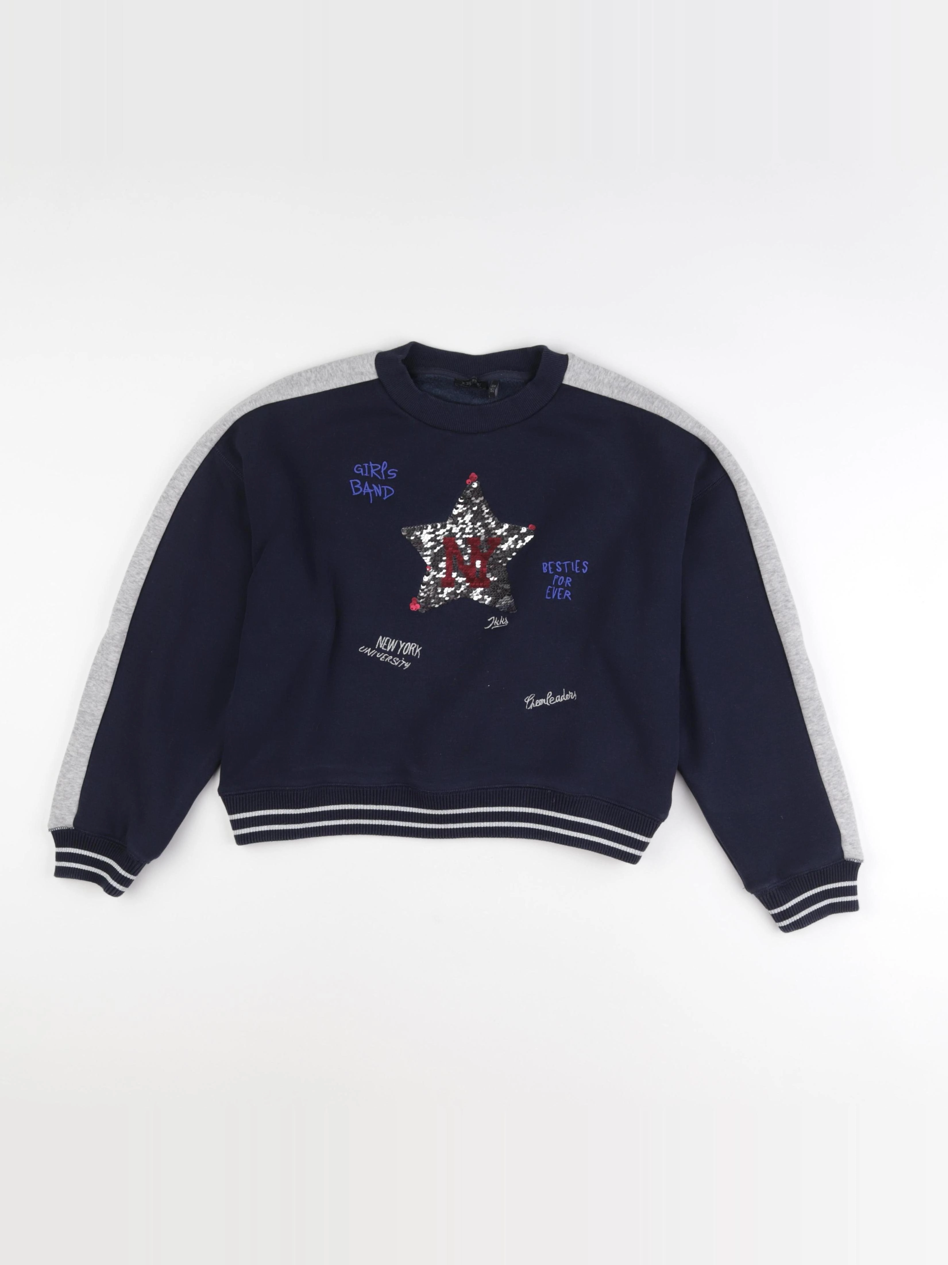 IKKS - sweat bleu - 12 ans