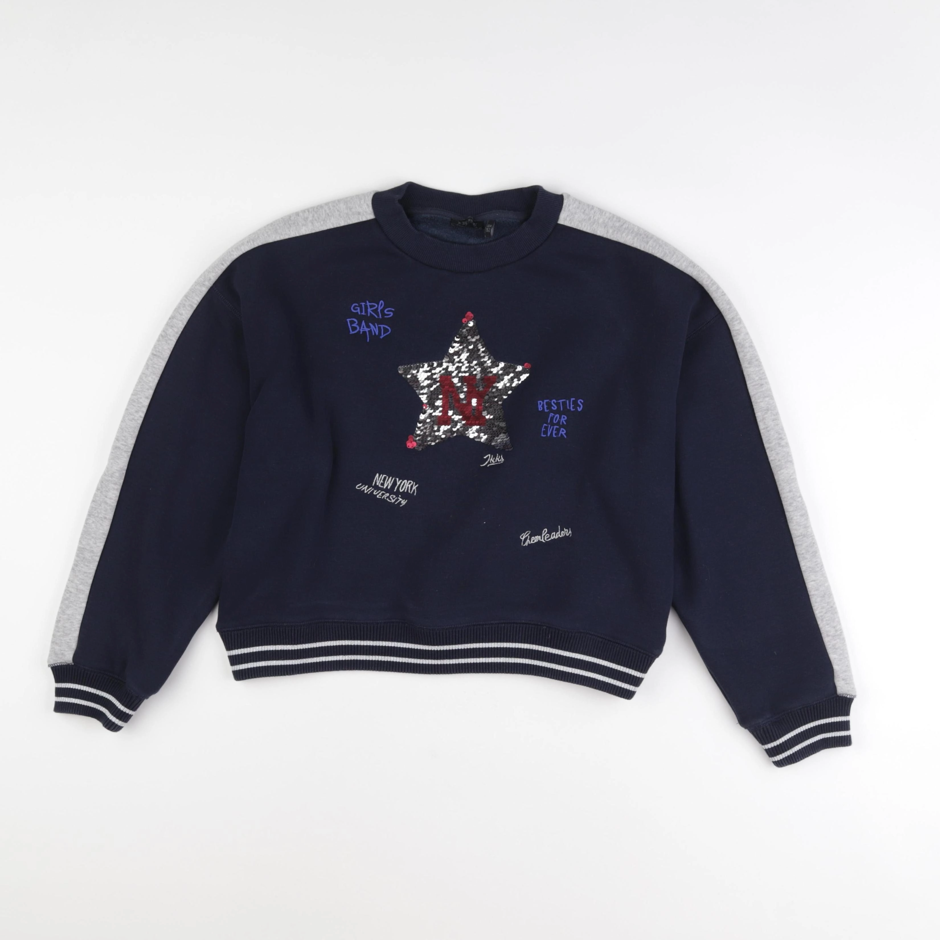 IKKS - sweat bleu - 12 ans
