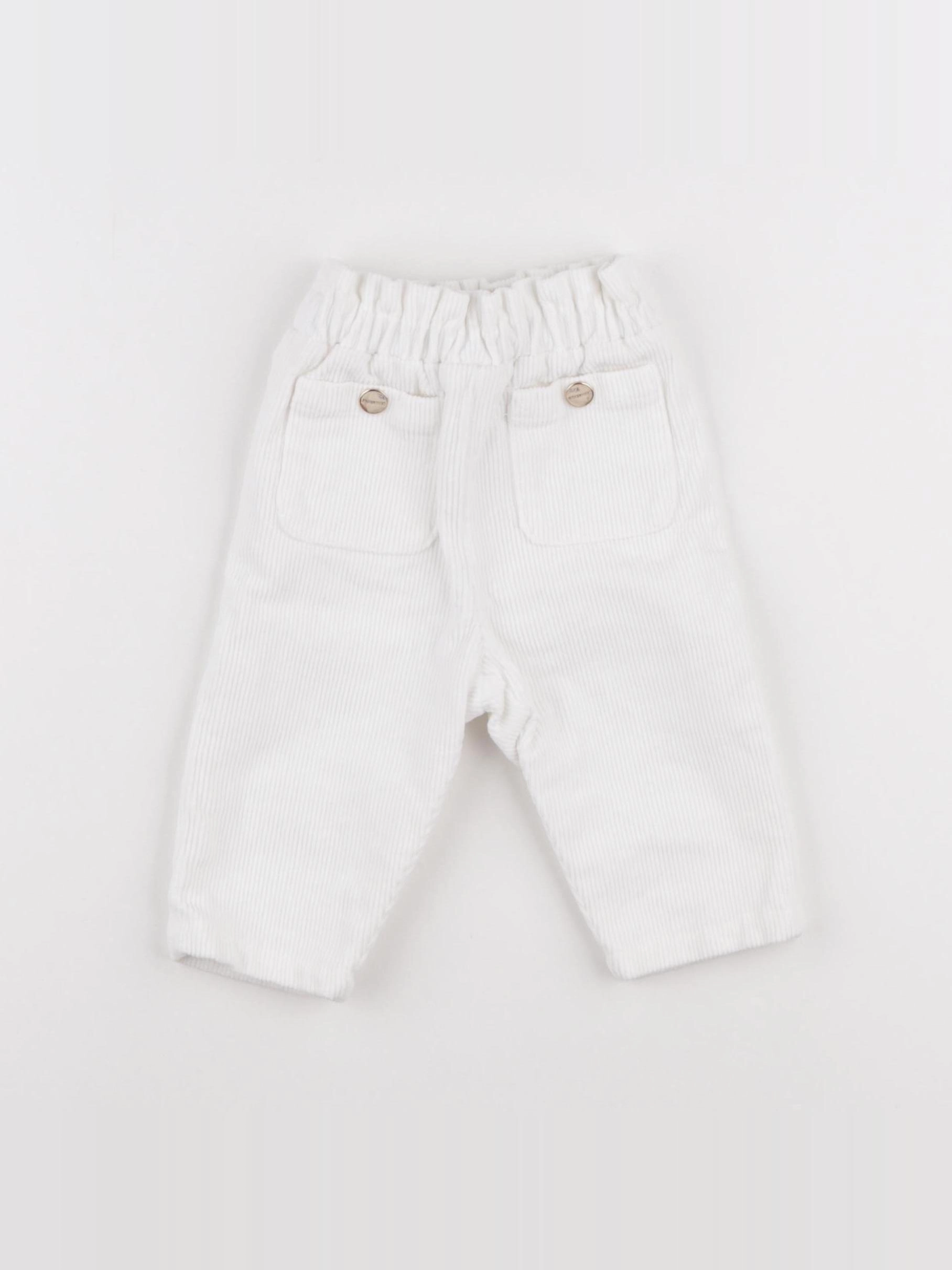 Jacadi - pantalon blanc - 6 mois