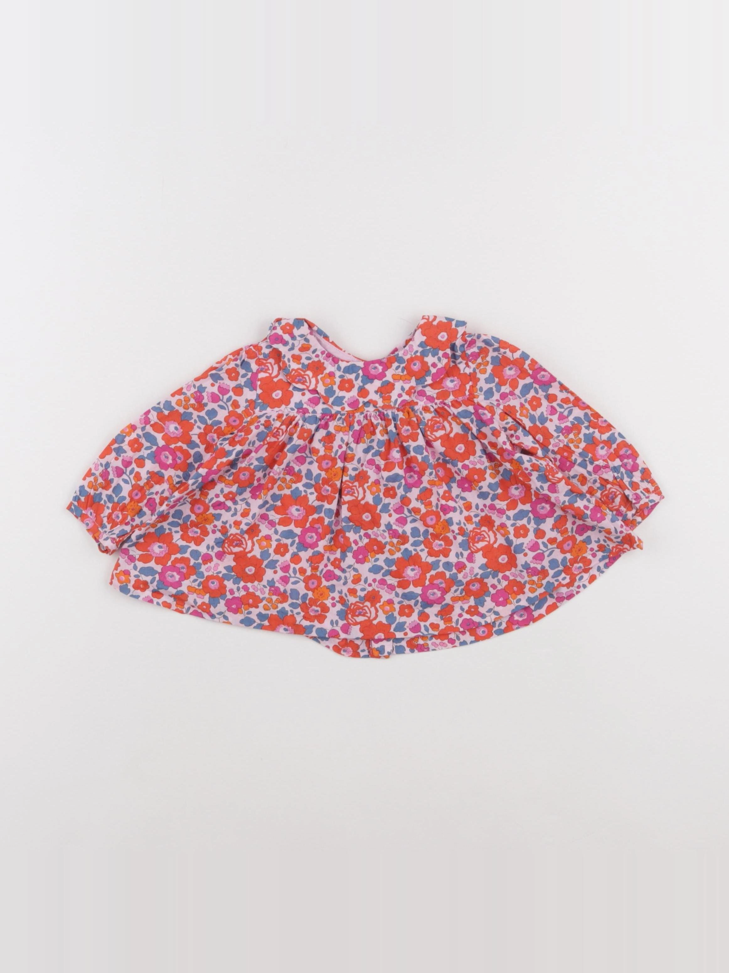 Jacadi - blouse liberty multicolore - 6 mois