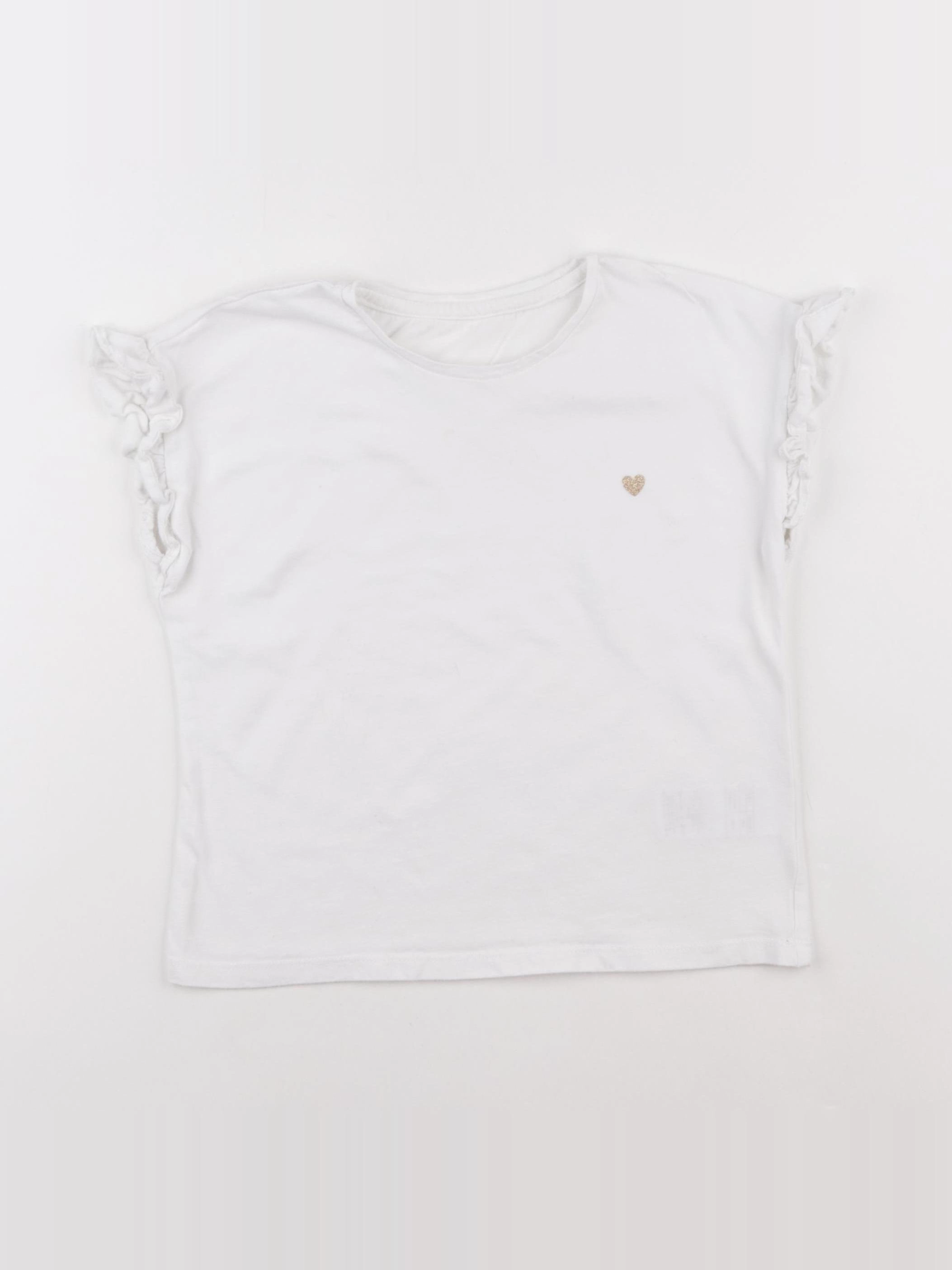 Vertbaudet - tee-shirt blanc - 8 ans