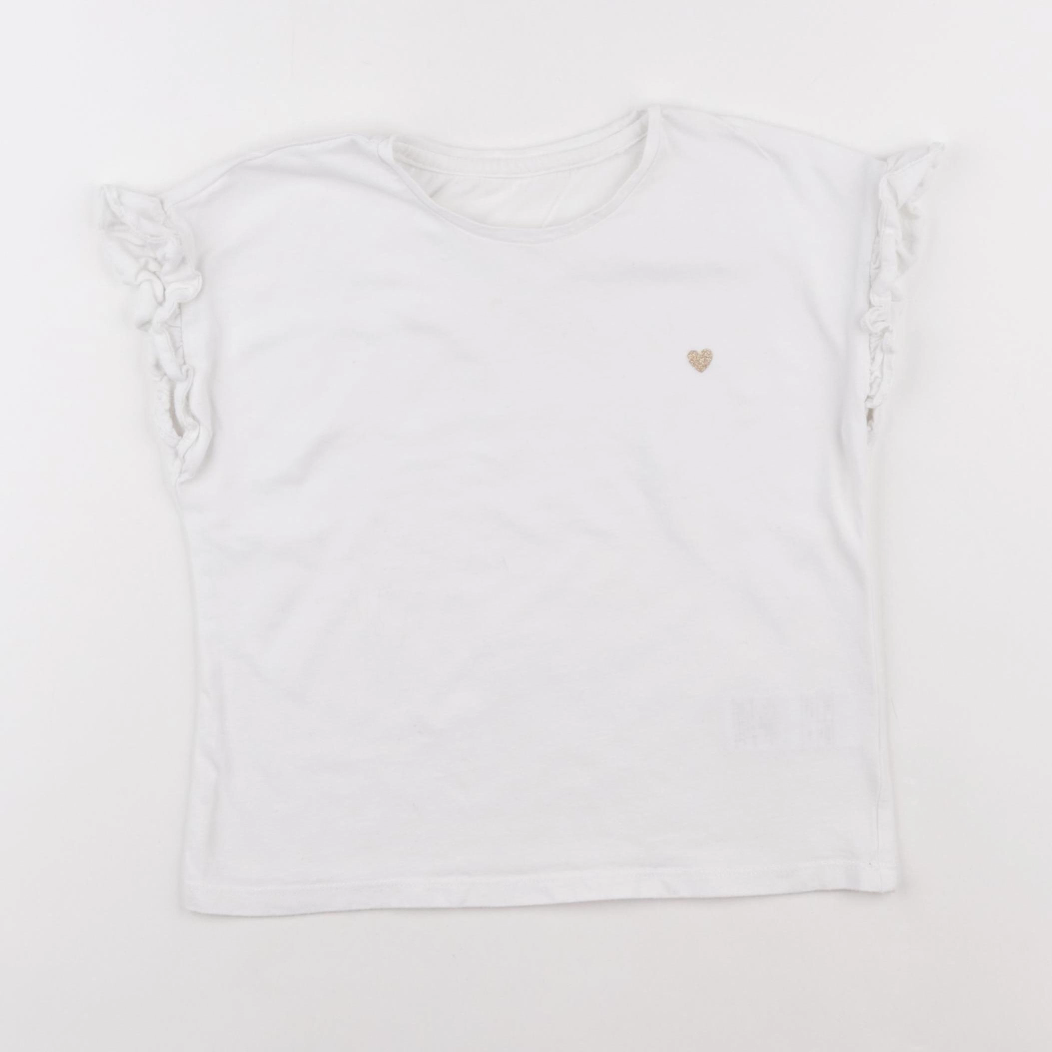 Vertbaudet - tee-shirt blanc - 8 ans