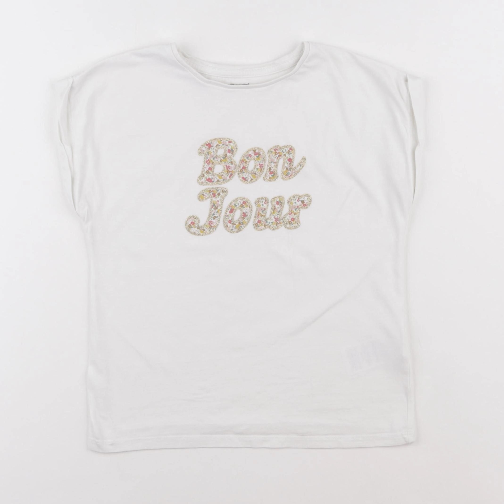 Vertbaudet - tee-shirt blanc - 8 ans