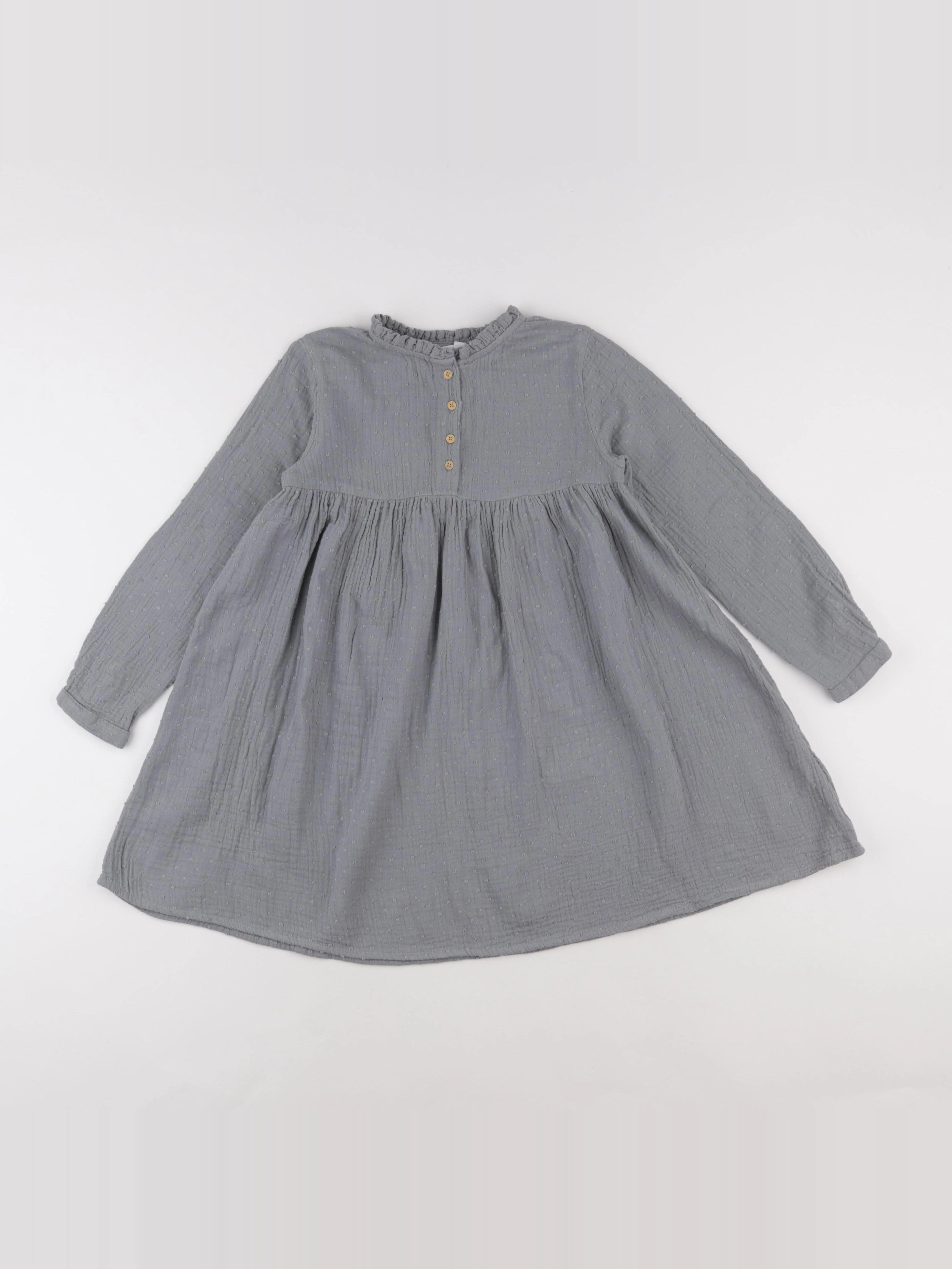 Vertbaudet - robe vert - 7 ans