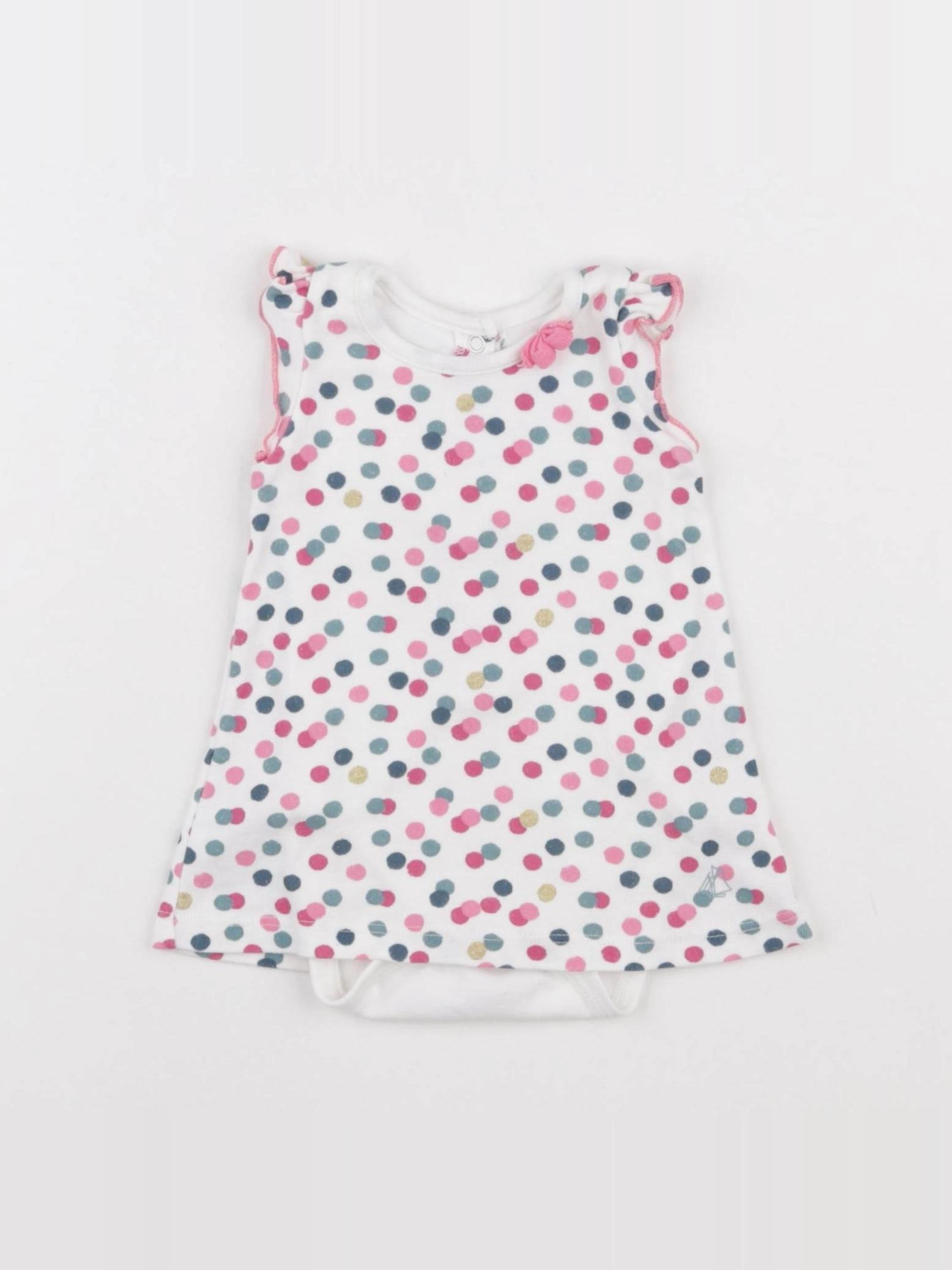 Petit Bateau - body robe multicolore - 1 mois