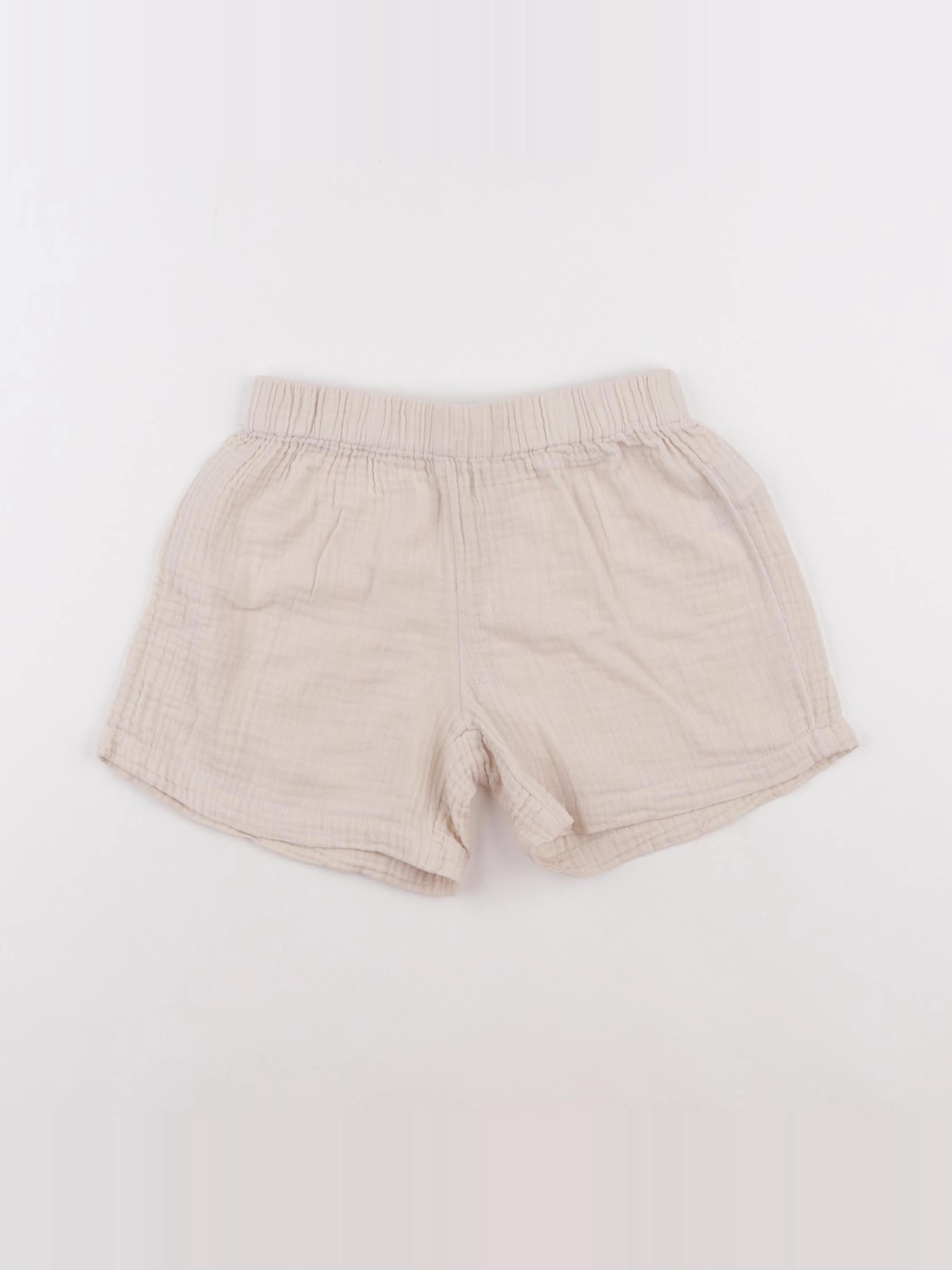 Vertbaudet - short beige - 8 ans