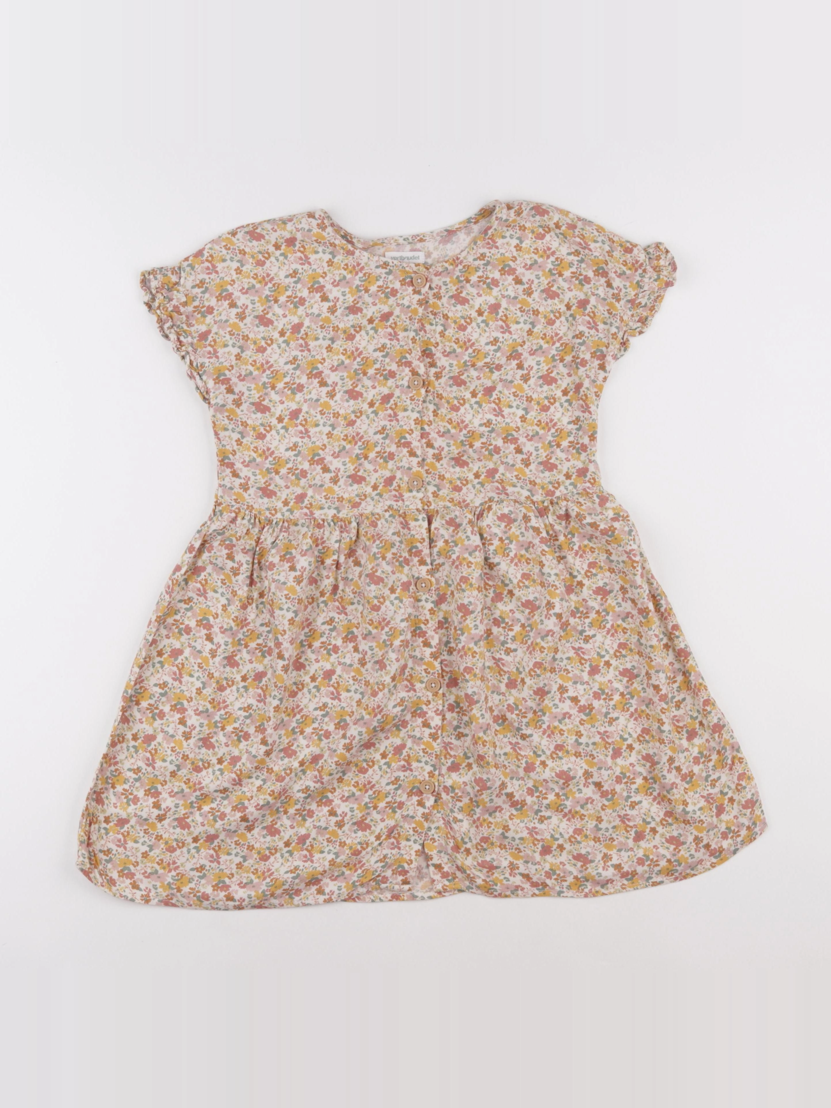 Vertbaudet - robe jaune - 7 ans