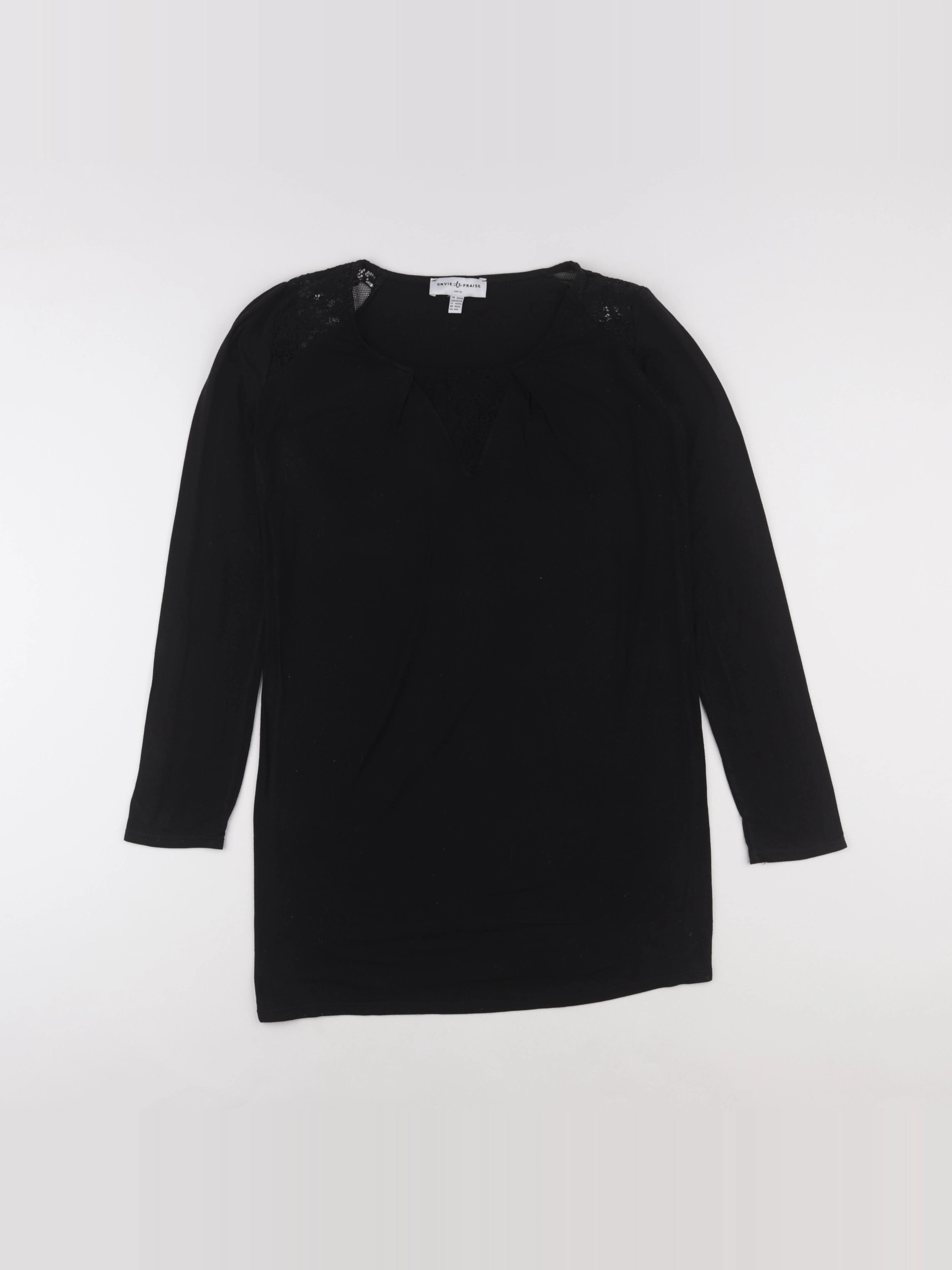Envie de fraise - tee-shirt grossesse noir - 38 à 40