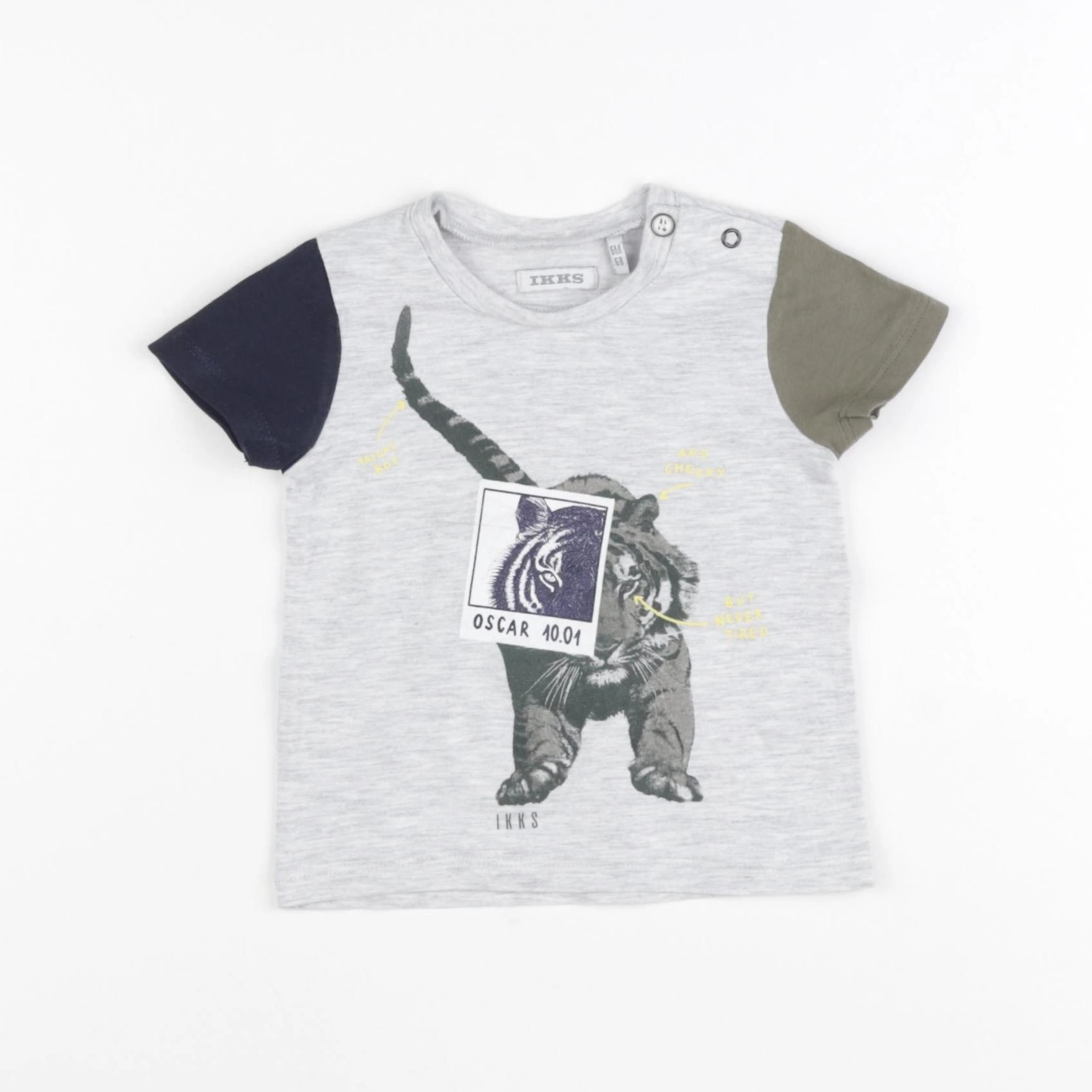 IKKS - tee-shirt gris - 6 mois