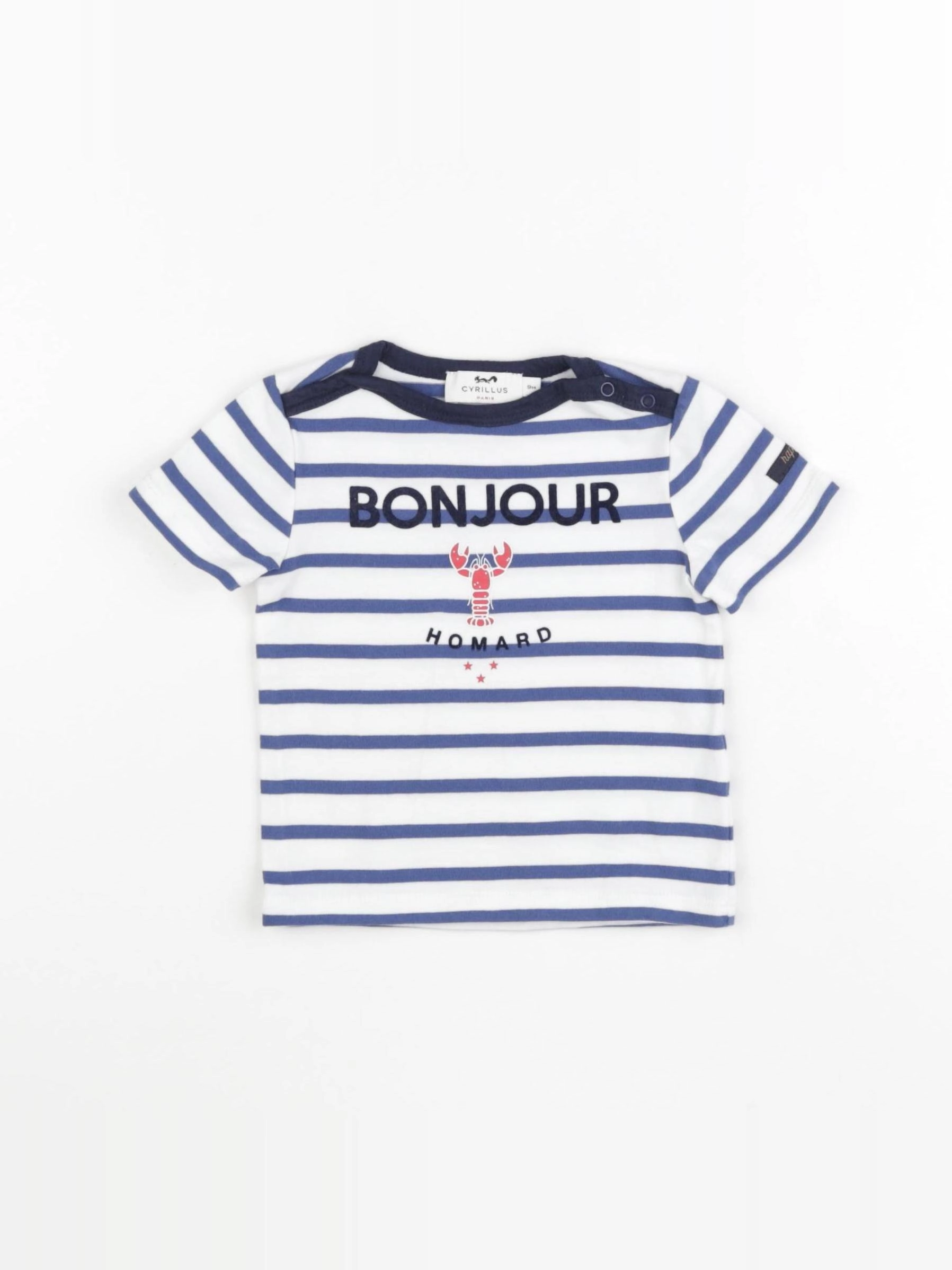 Cyrillus - tee-shirt blanc - 9 mois
