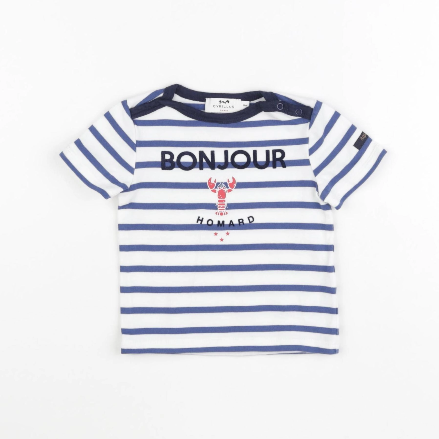 Cyrillus - tee-shirt blanc - 9 mois
