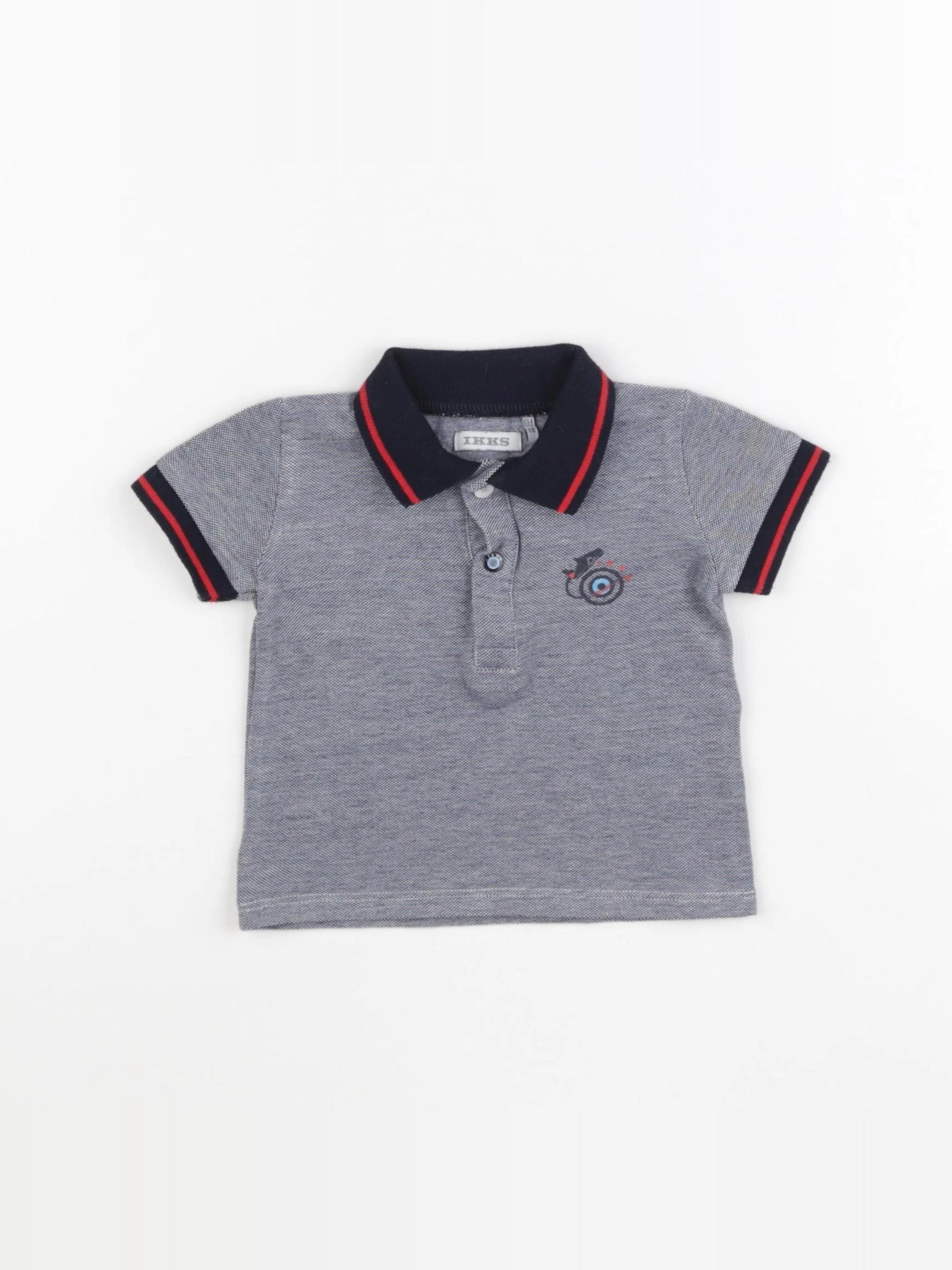 IKKS - polo gris - 6 mois