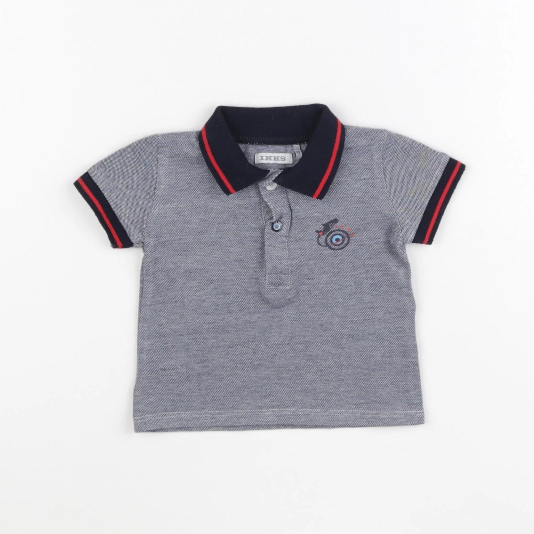 IKKS - polo gris - 6 mois