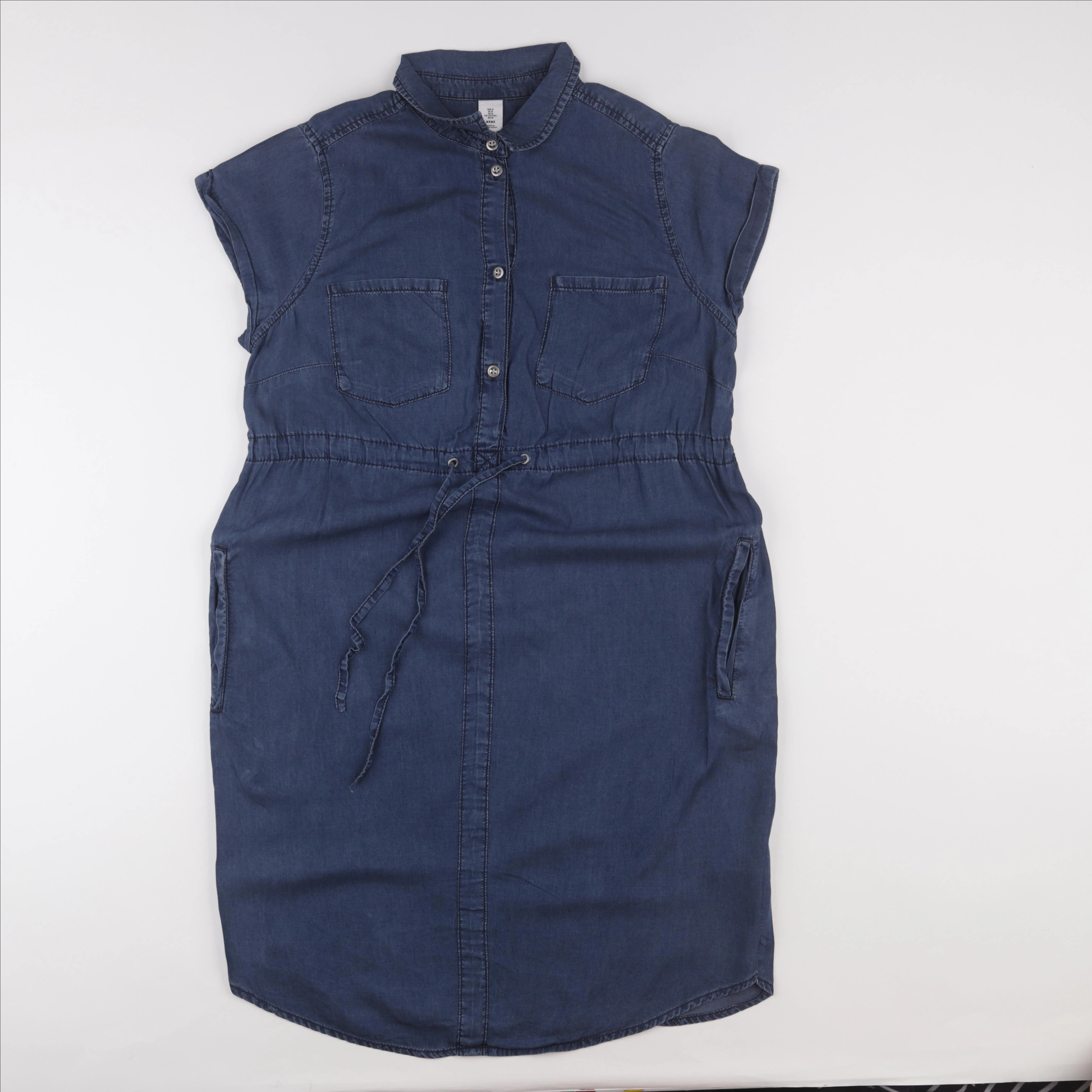 H&M - robe grossesse bleu - m