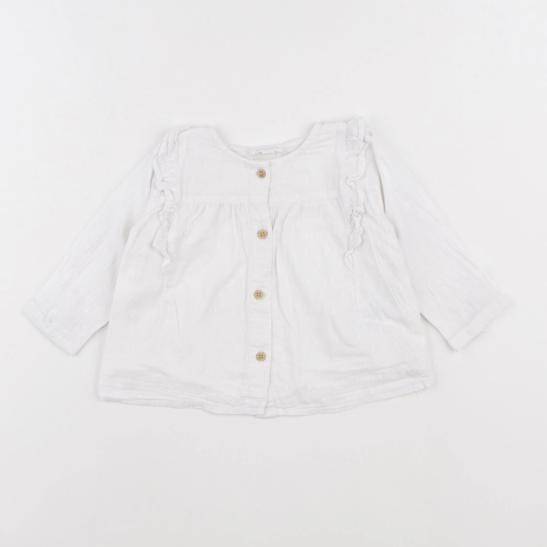 Vertbaudet - chemise blanc - 6 mois