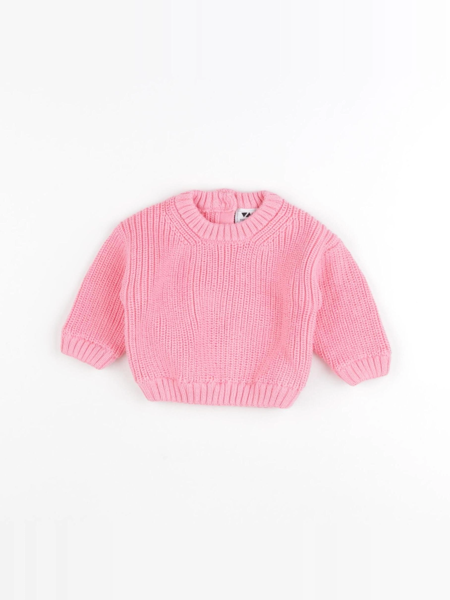Tape à l'oeil - pull rose - 3 mois