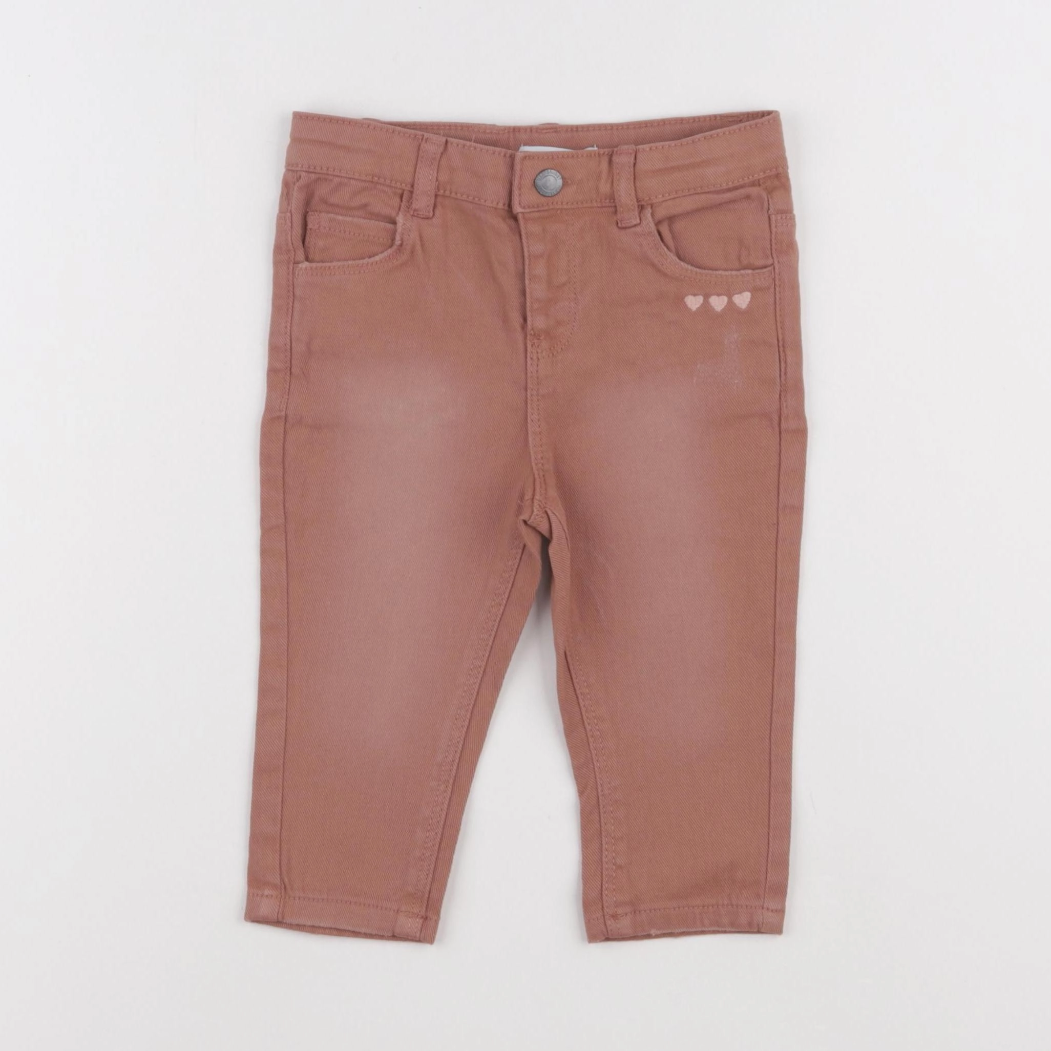Vertbaudet - pantalon marron - 12 mois