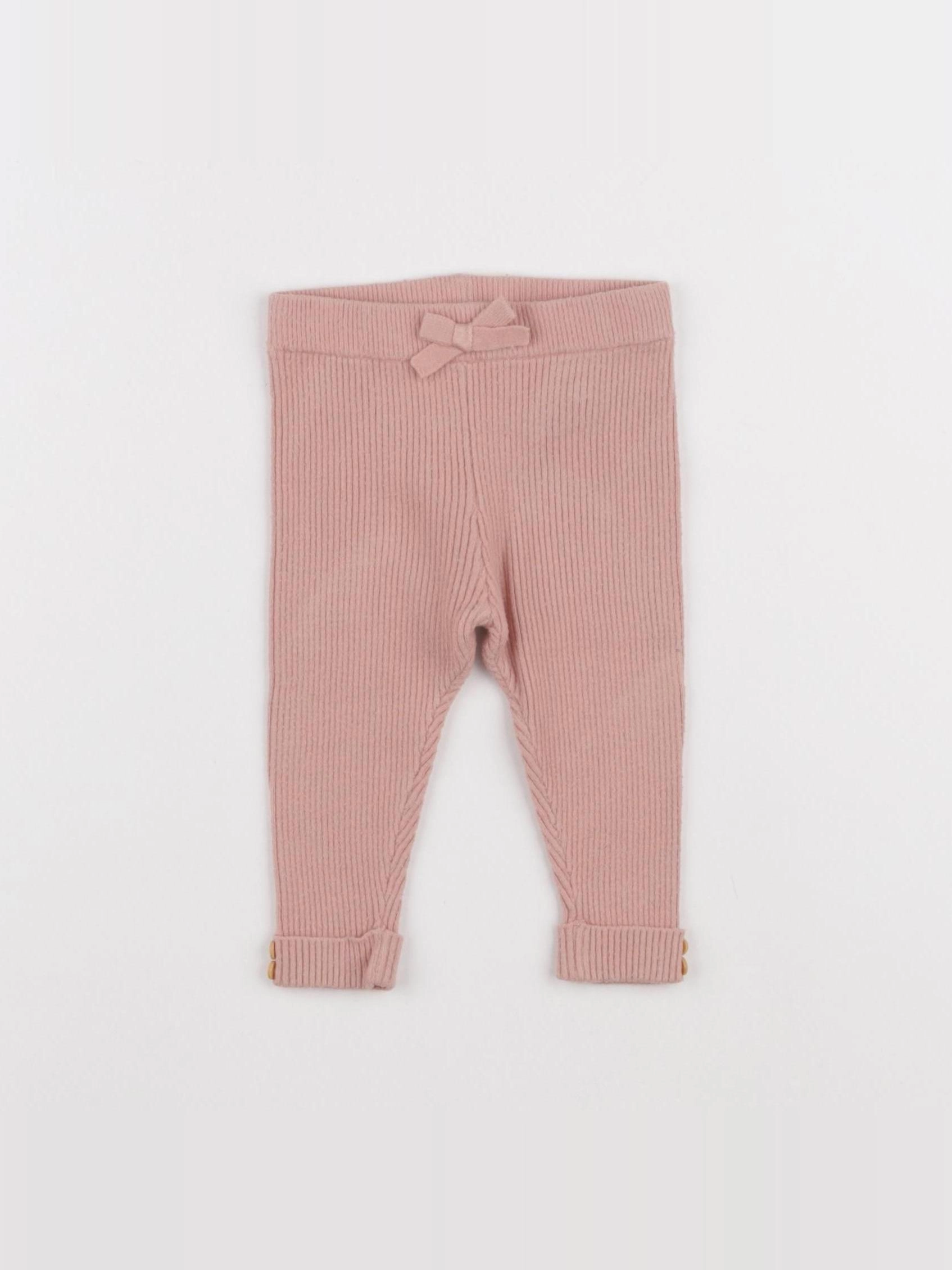Vertbaudet - legging rose - 6 mois