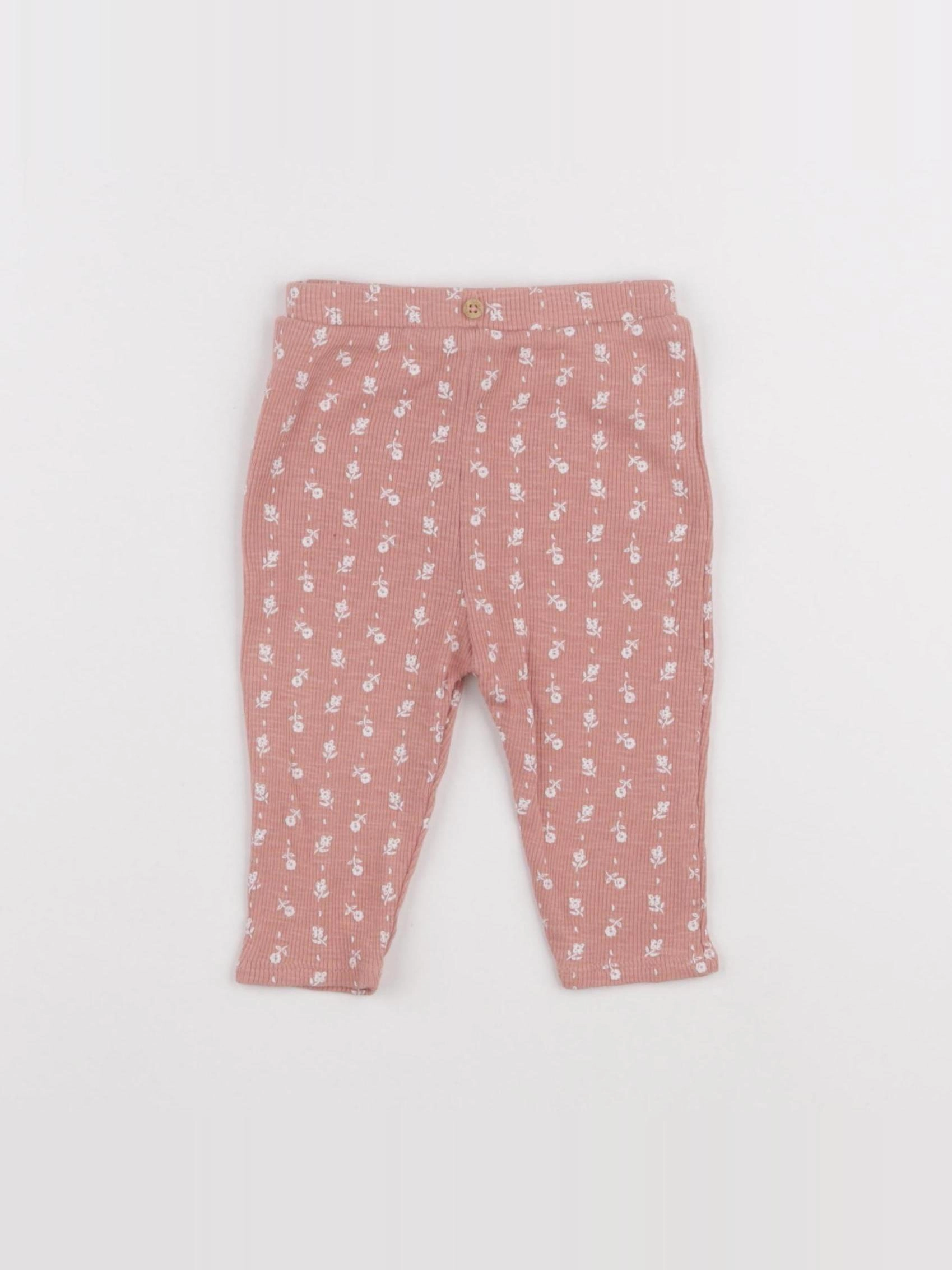 Vertbaudet - legging rose - 6 mois