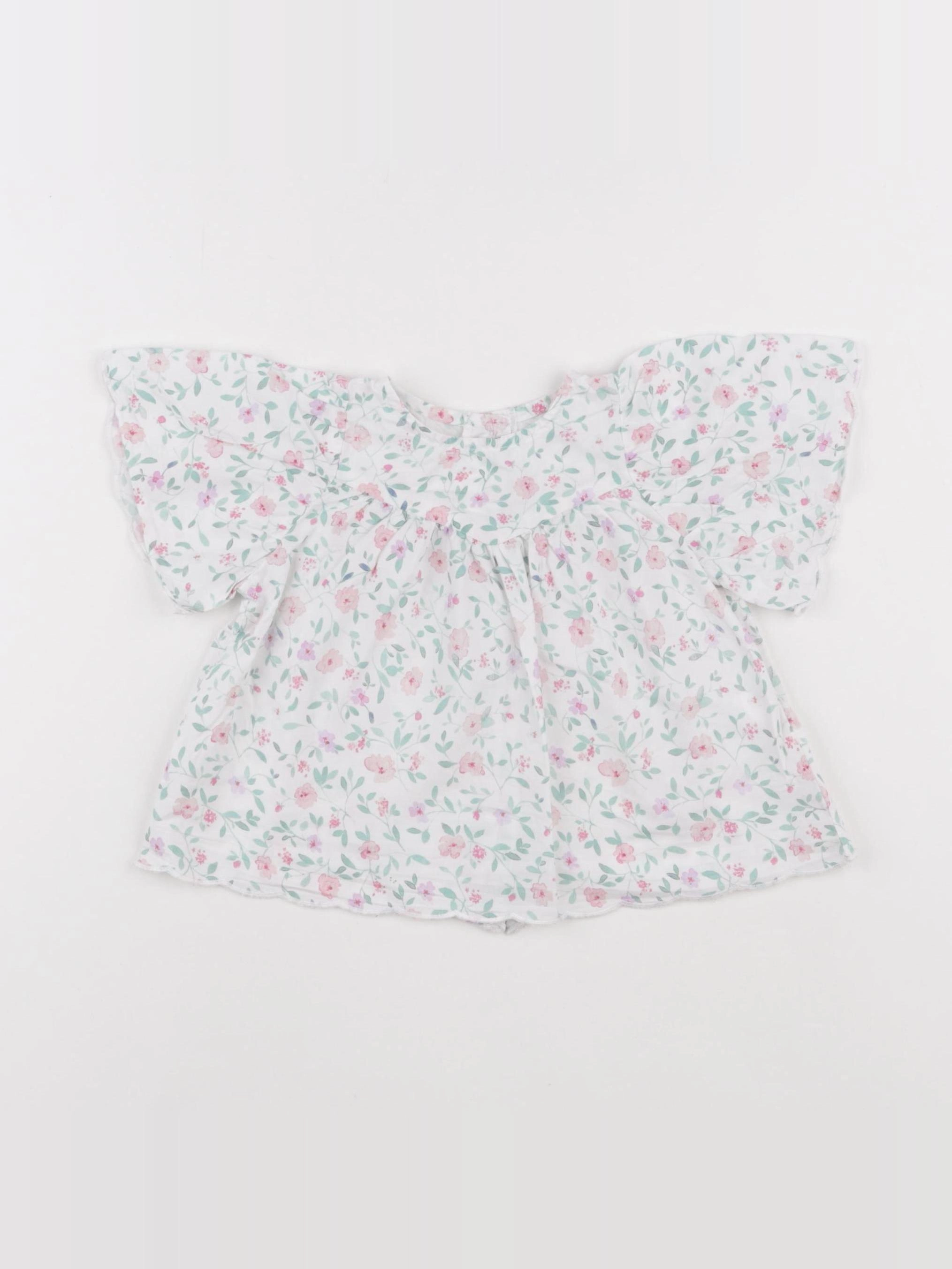Vertbaudet - blouse multicolore - 9 mois