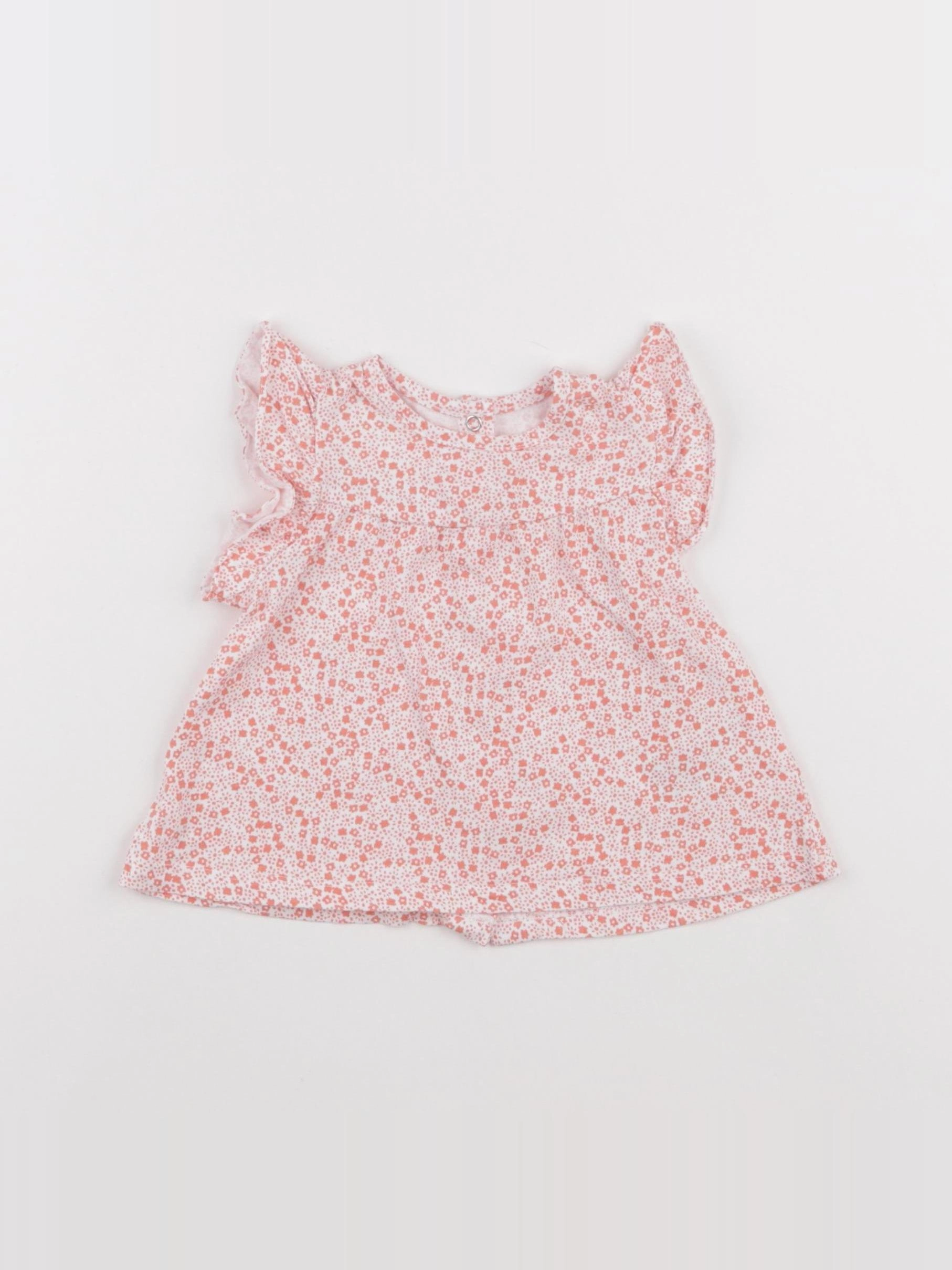 Vertbaudet - tee-shirt orange - 9 mois