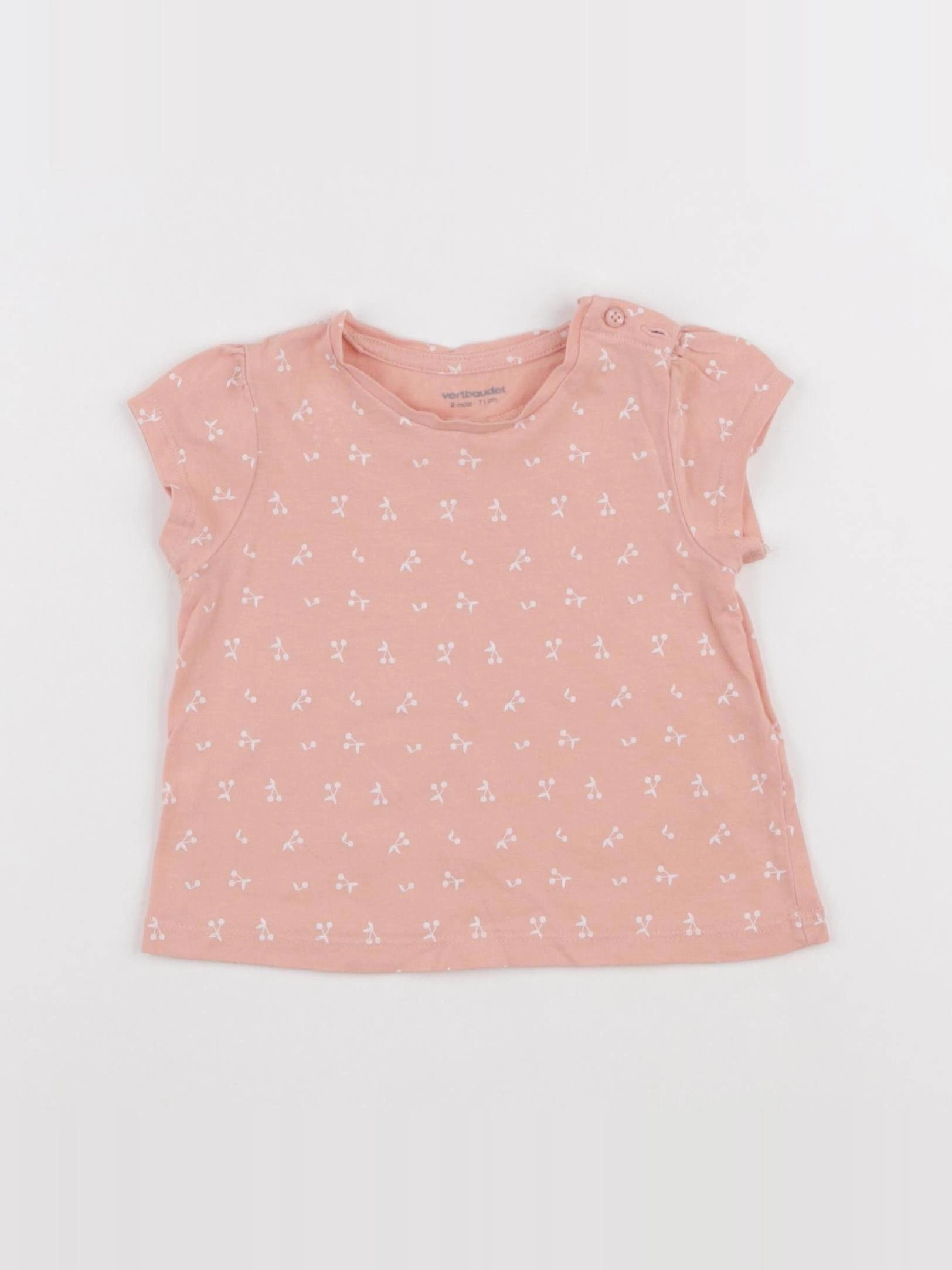 Vertbaudet - tee-shirt orange - 9 mois