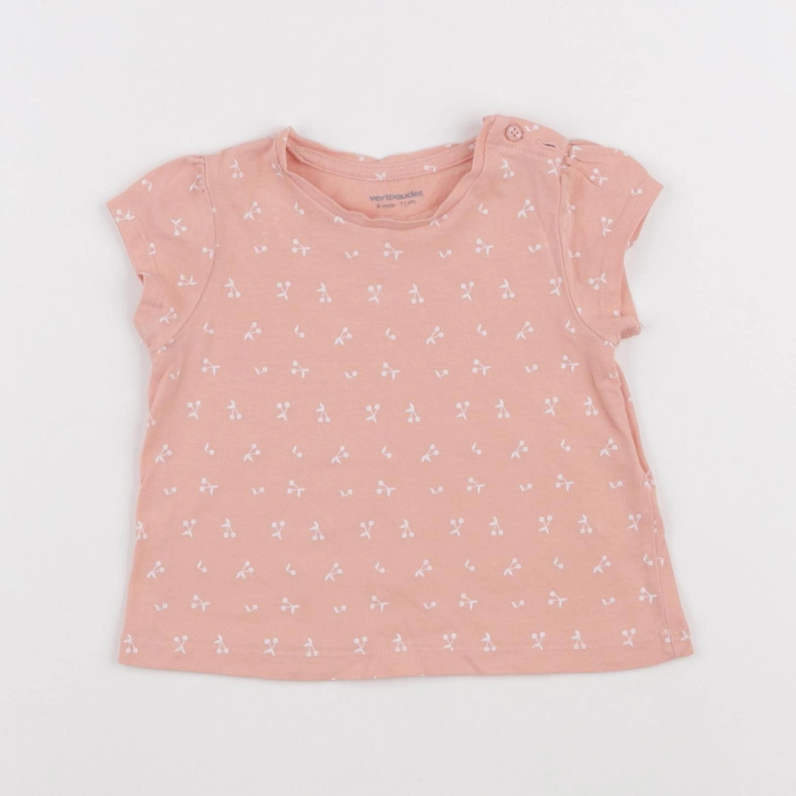 Vertbaudet - tee-shirt orange - 9 mois