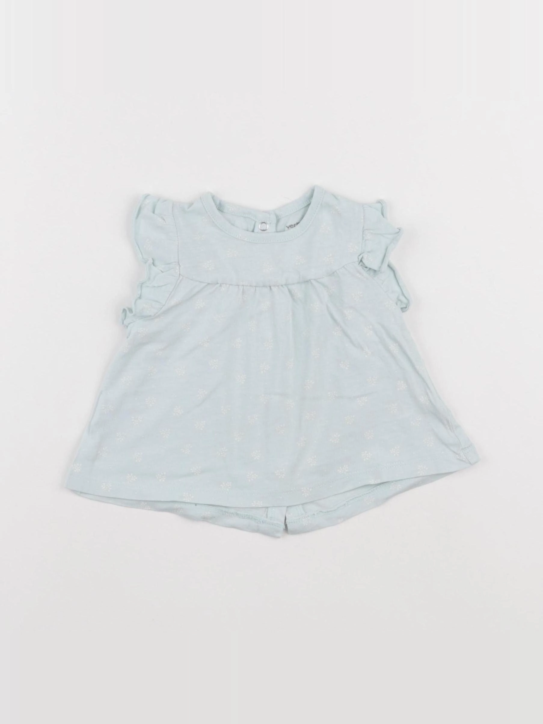 Vertbaudet - tee-shirt bleu - 9 mois