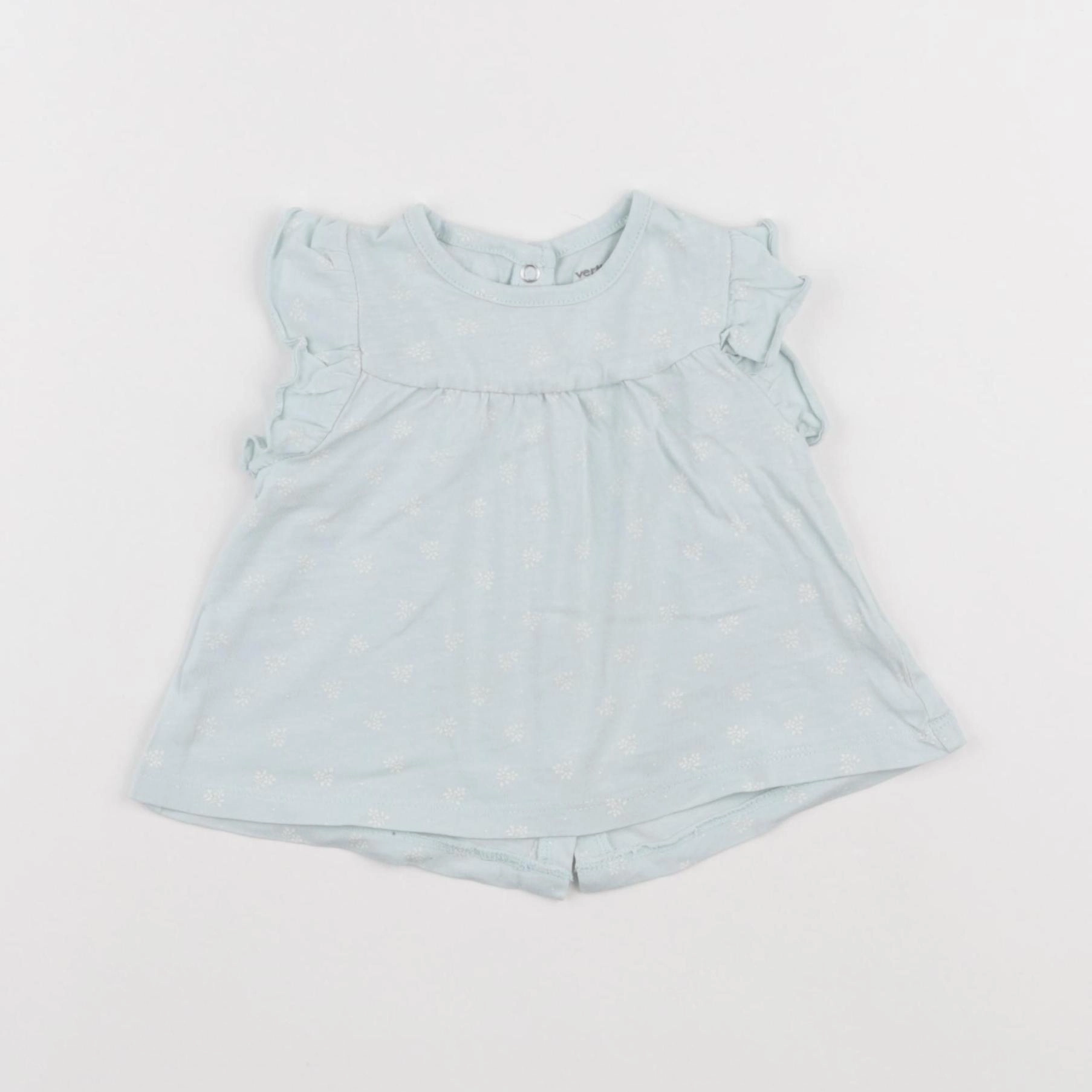 Vertbaudet - tee-shirt bleu - 9 mois