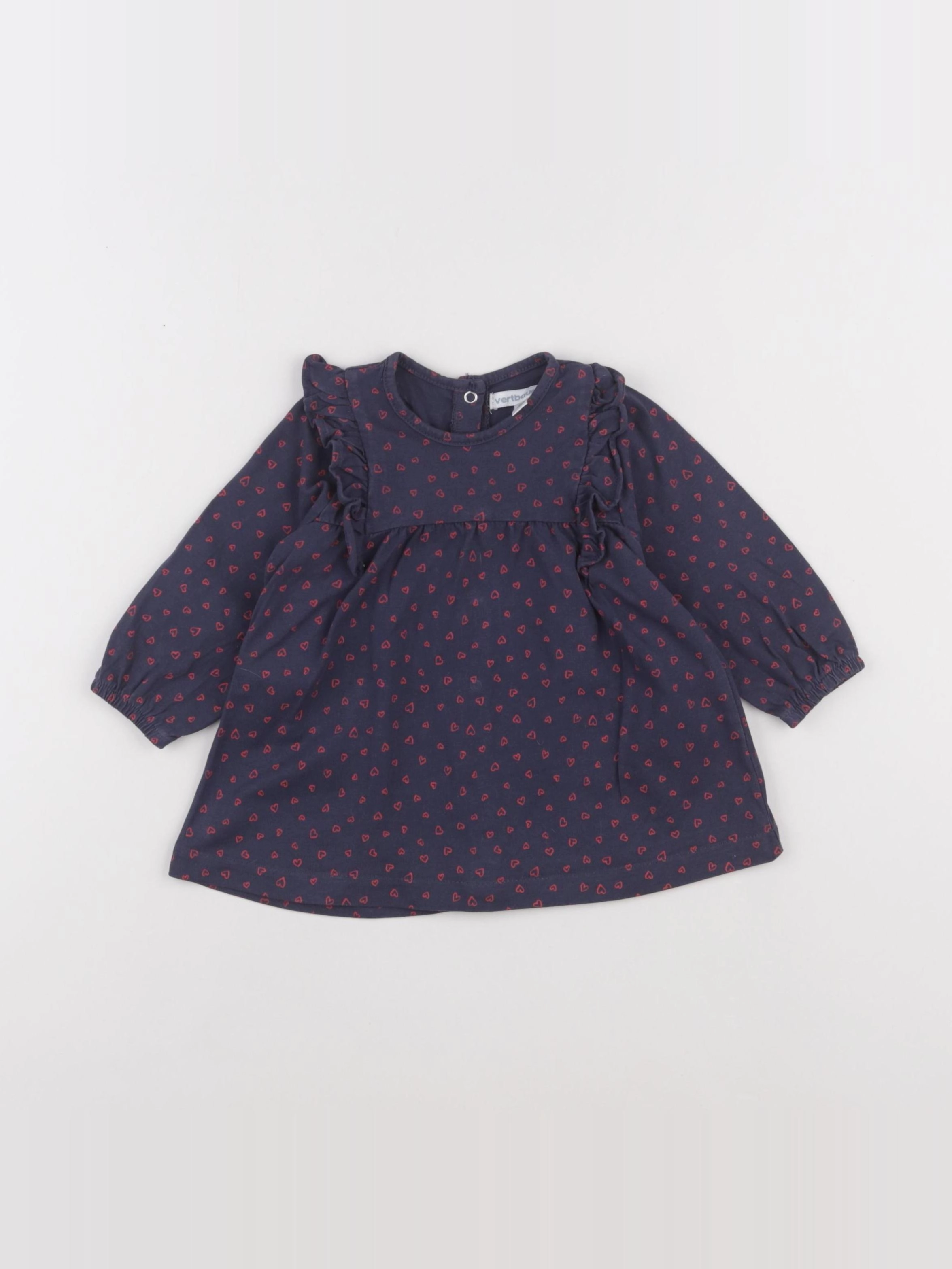 Vertbaudet - robe bleu - 6 mois