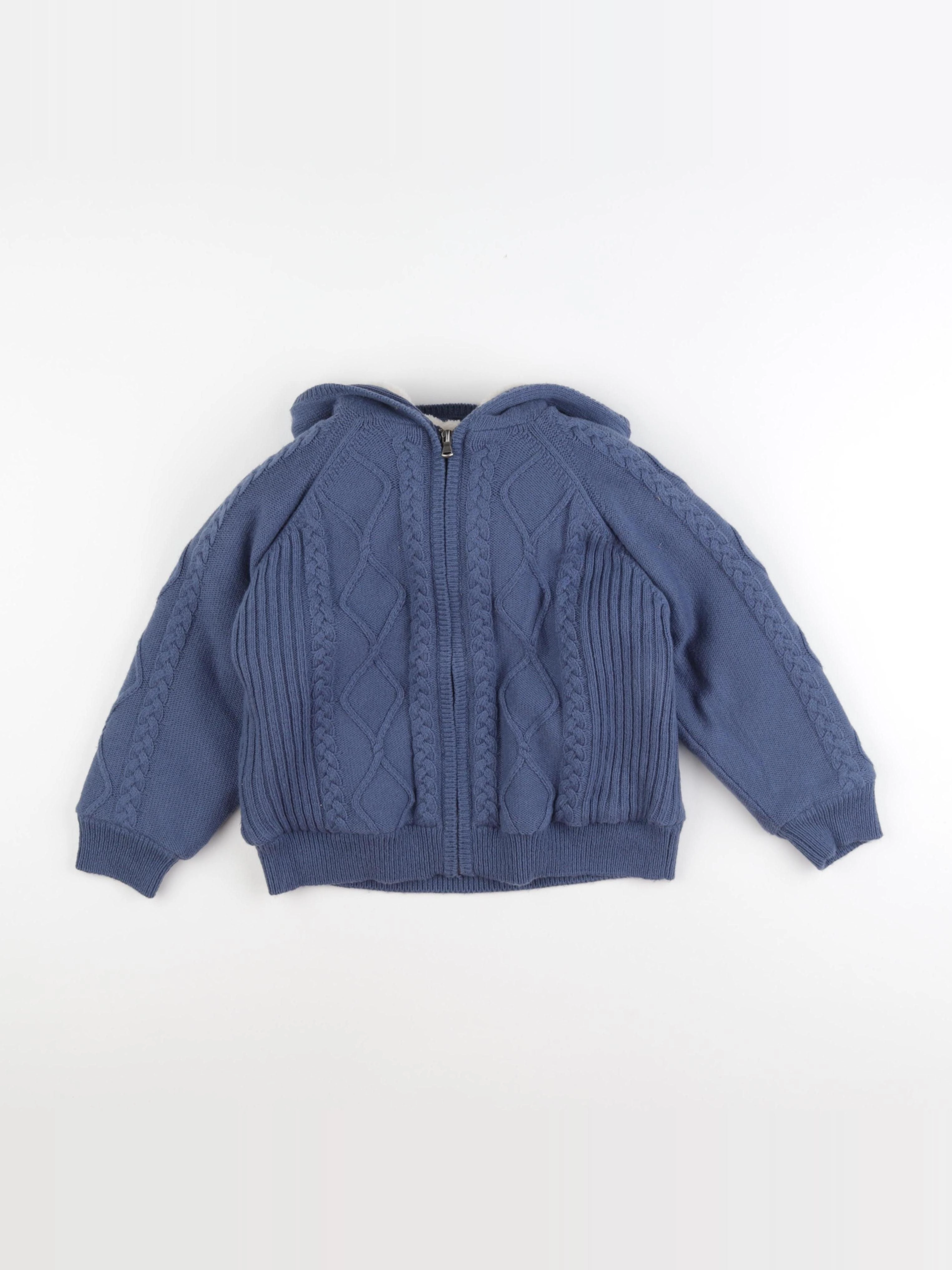Monoprix - gilet bleu - 8 ans