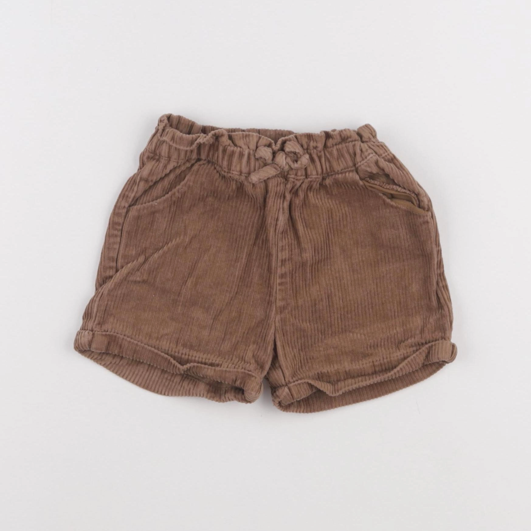 Vertbaudet - short marron - 12/18 mois