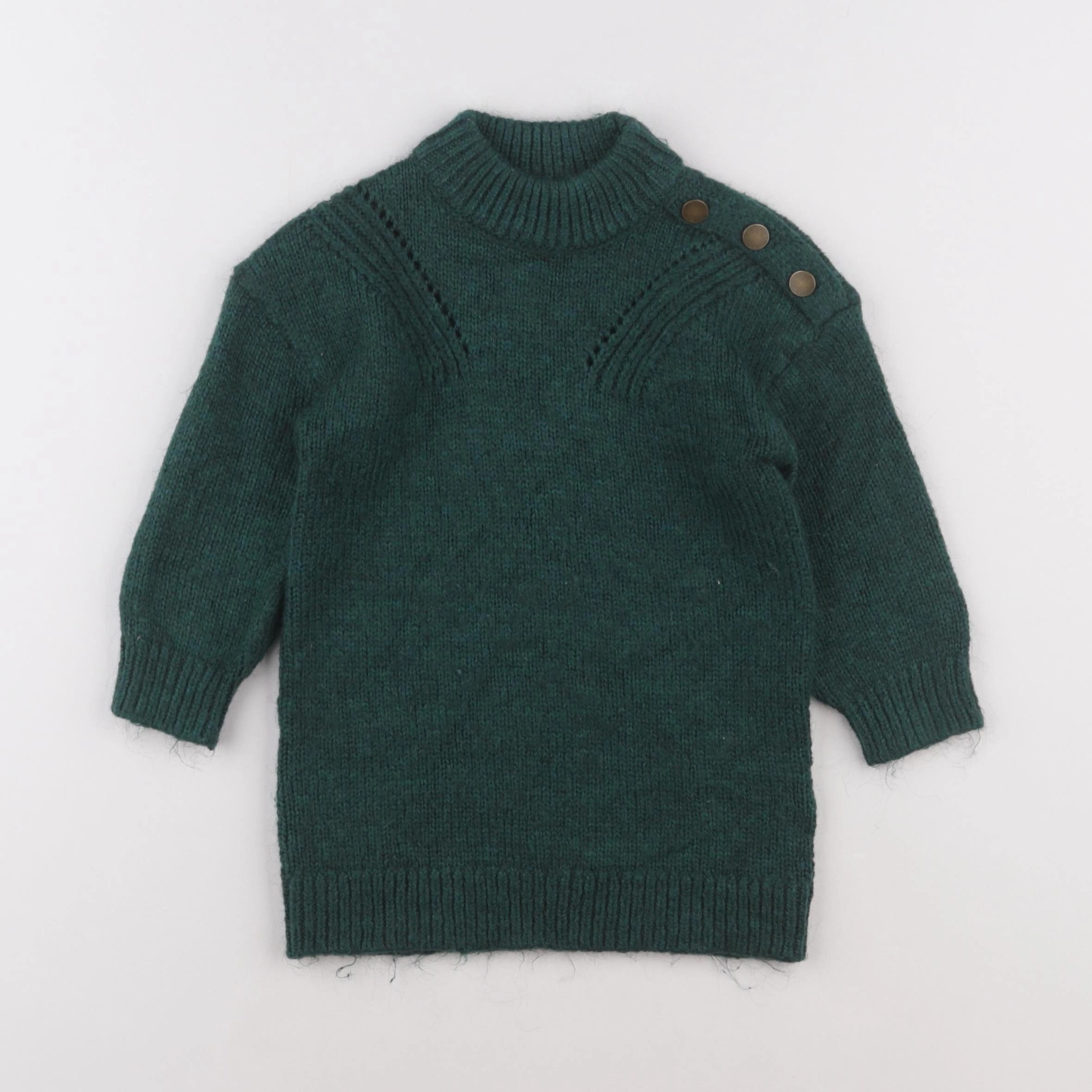 Vertbaudet - robe vert - 2 ans