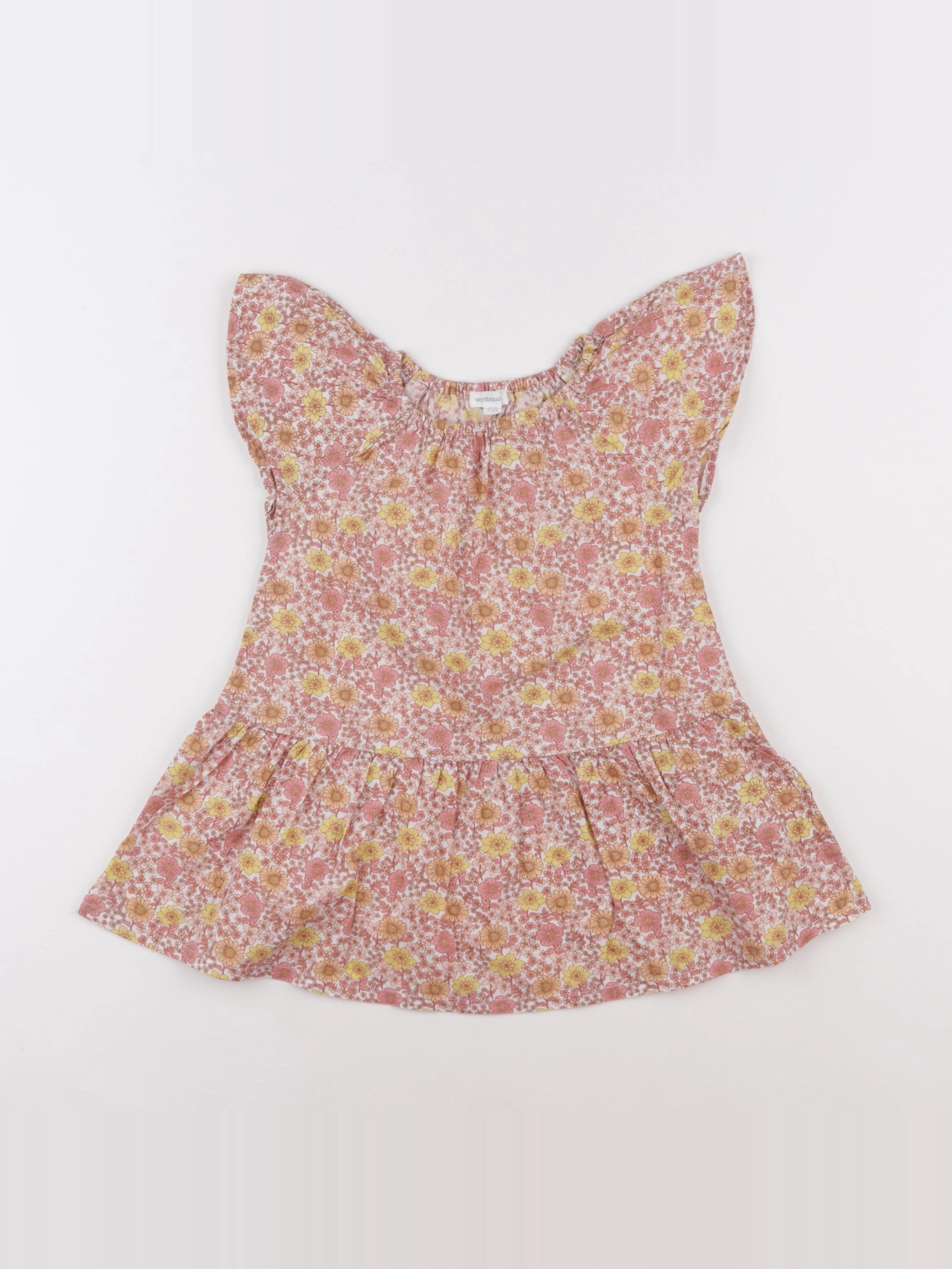 Vertbaudet - robe multicolore - 2 ans