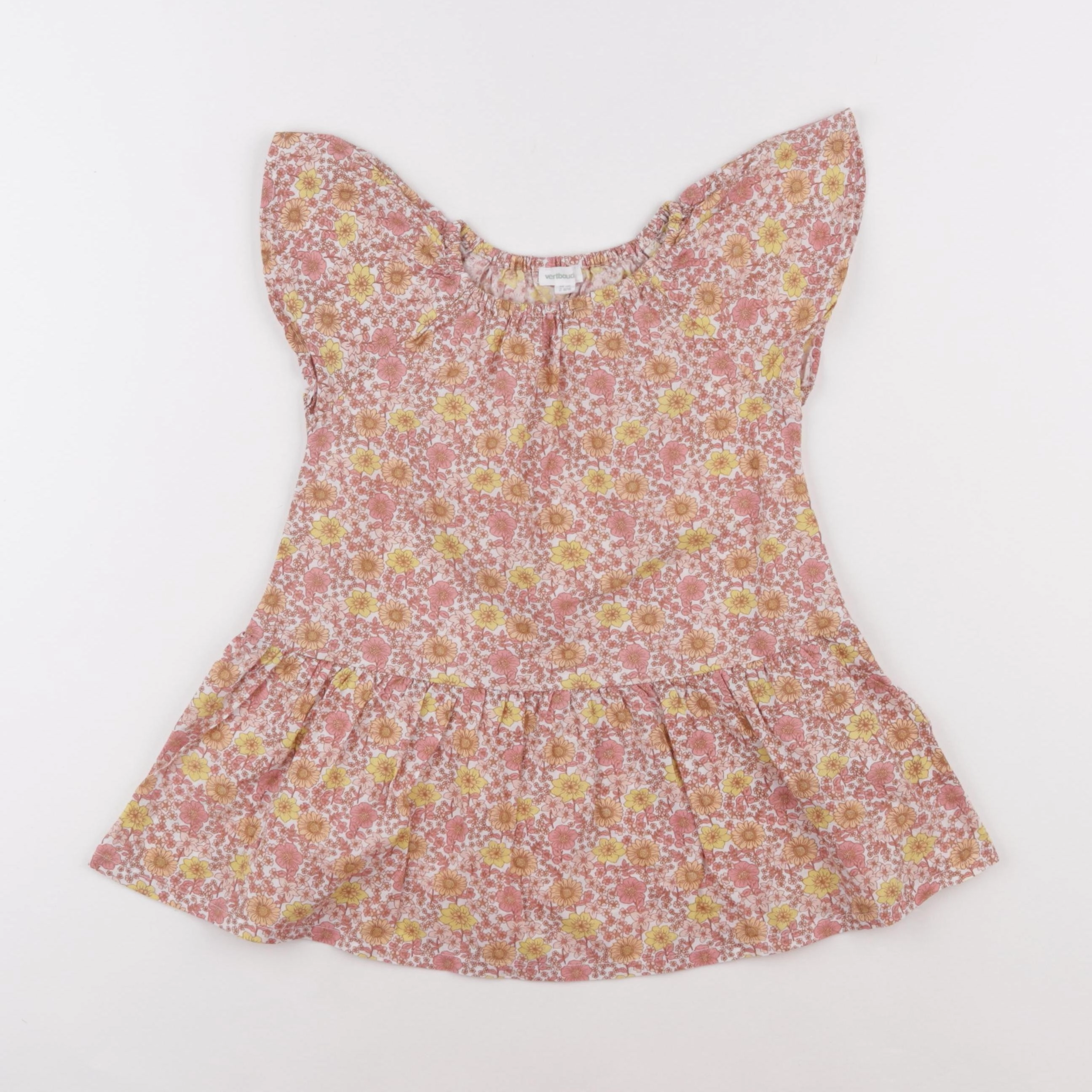 Vertbaudet - robe multicolore - 2 ans