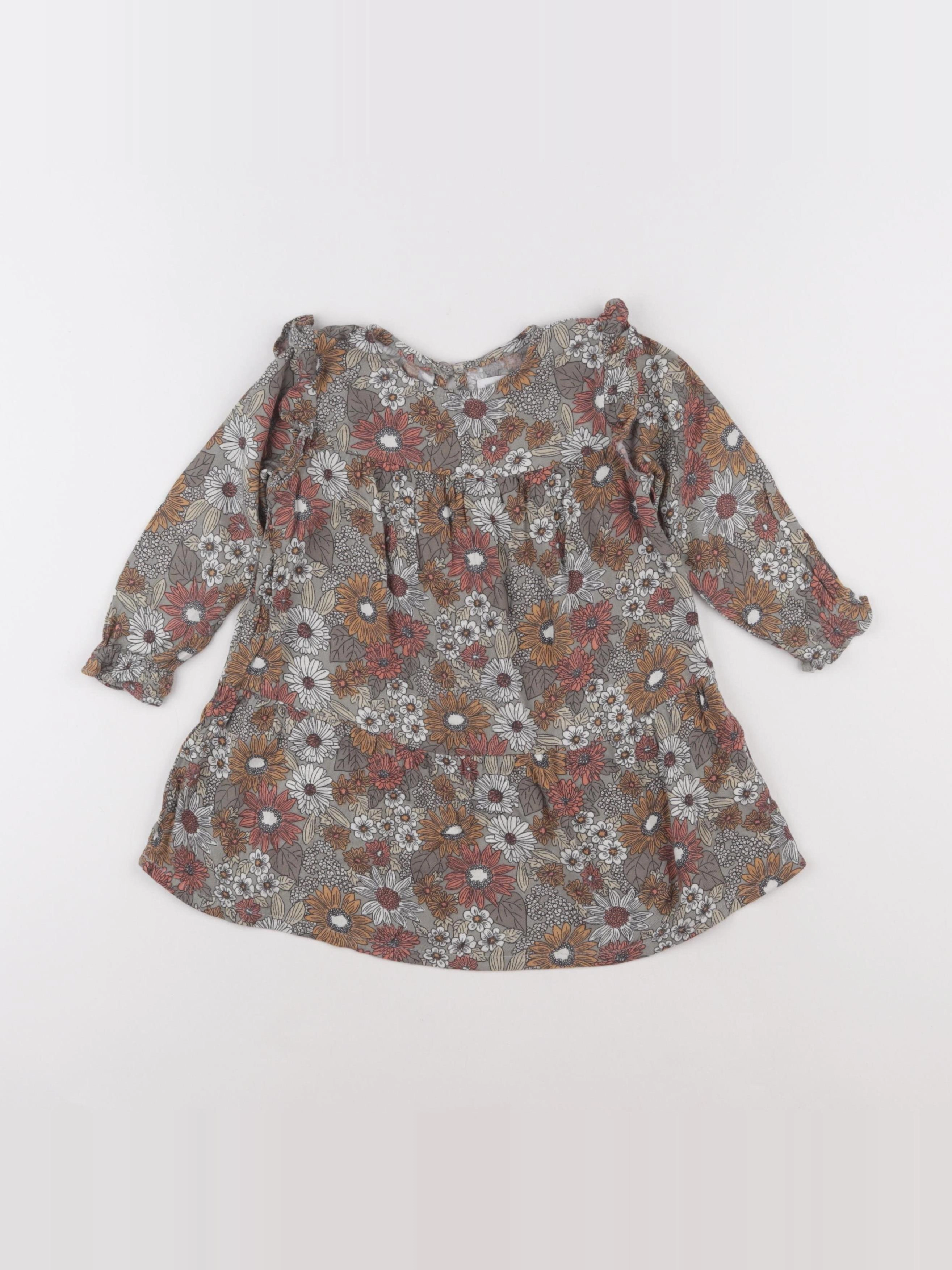 Vertbaudet - robe multicolore - 2 ans