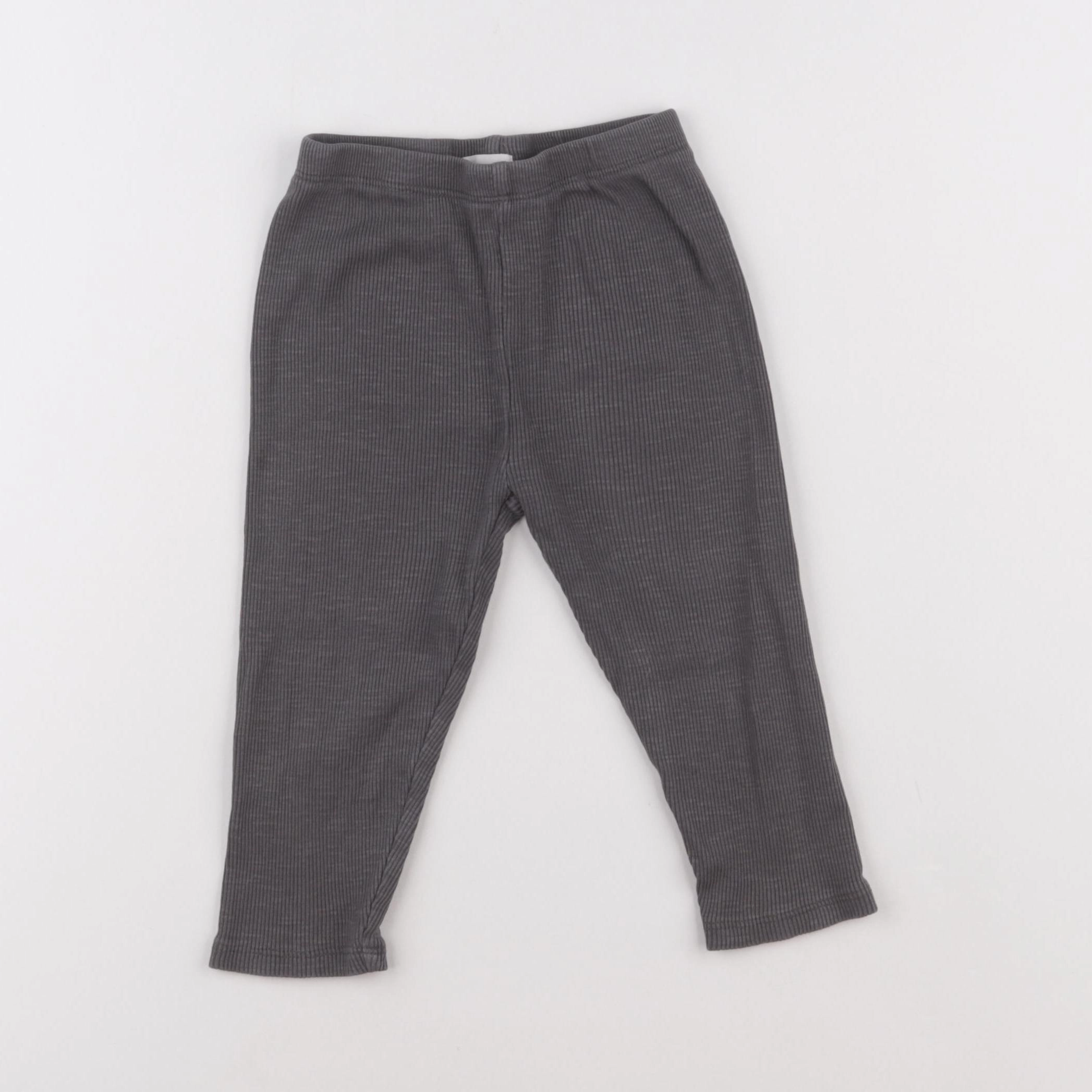 Vertbaudet - legging gris - 24 mois