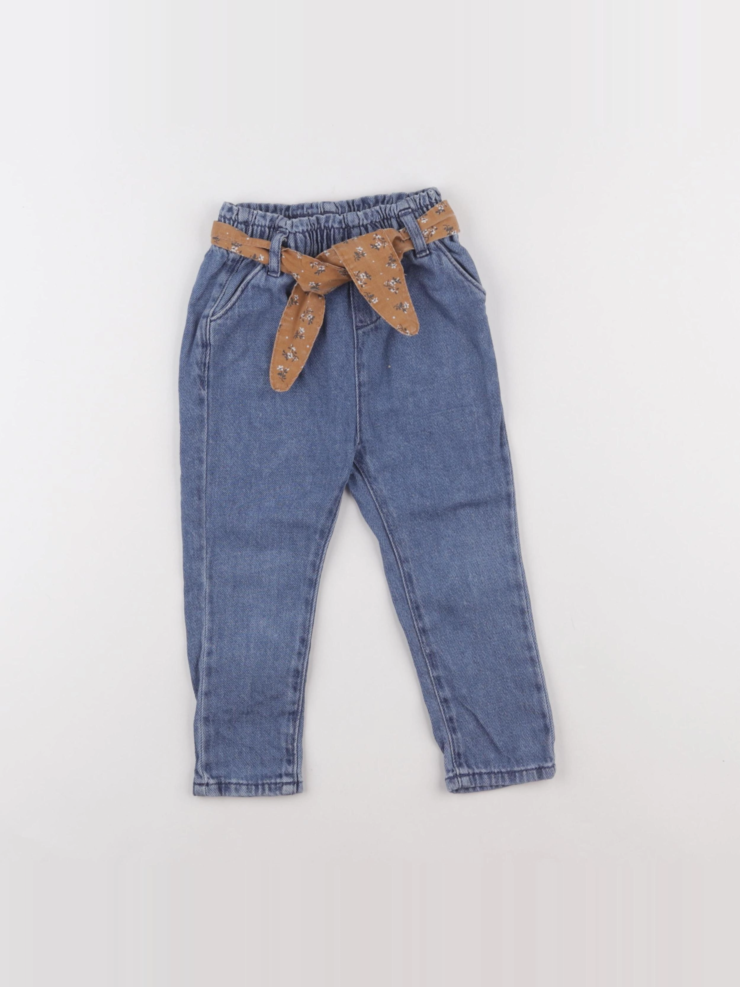 Vertbaudet - jegging bleu - 24 mois