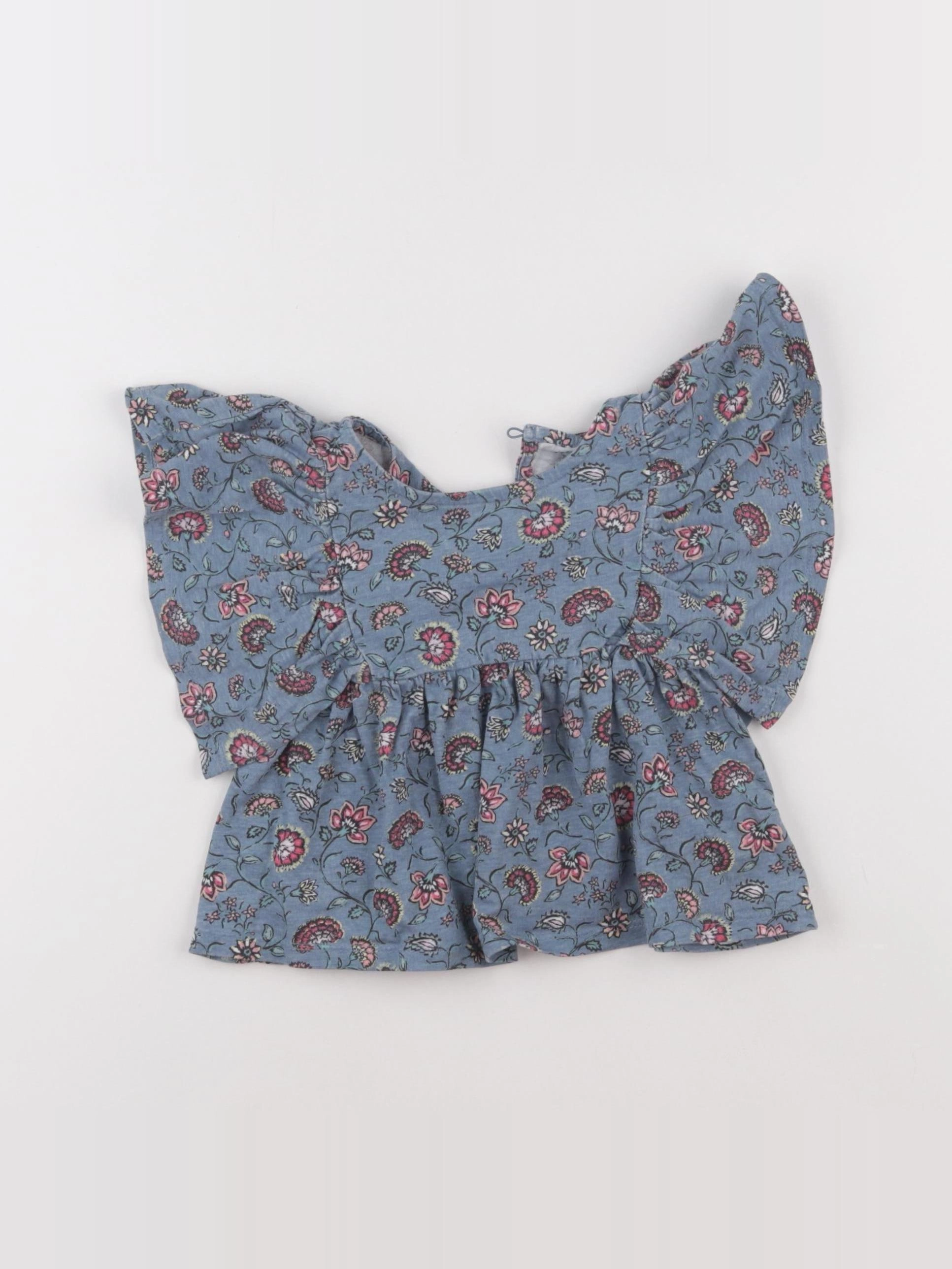 Vertbaudet - tee-shirt bleu - 2 ans