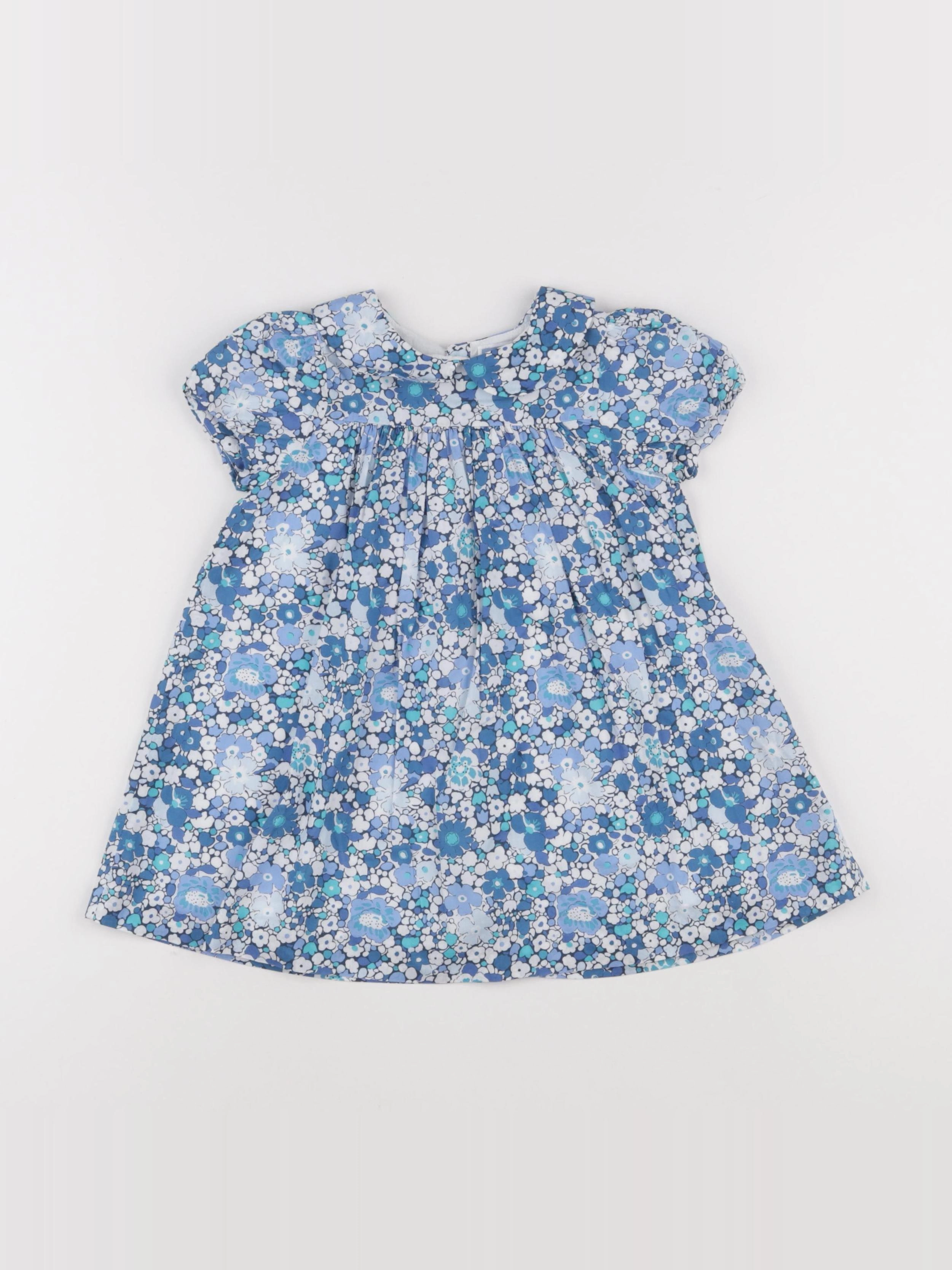 Jacadi - robe liberty bleu - 24 mois