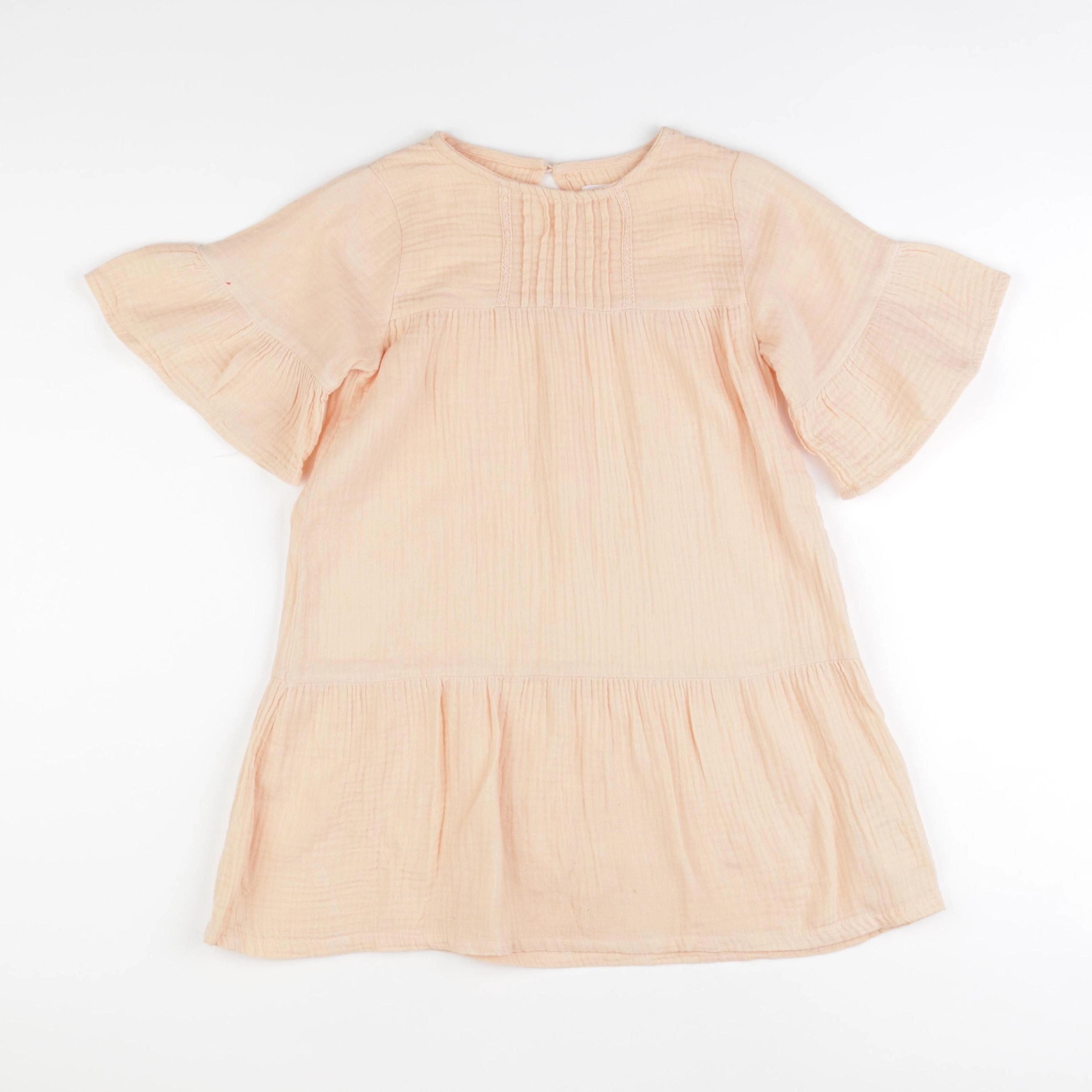 Vertbaudet - robe beige - 7 ans