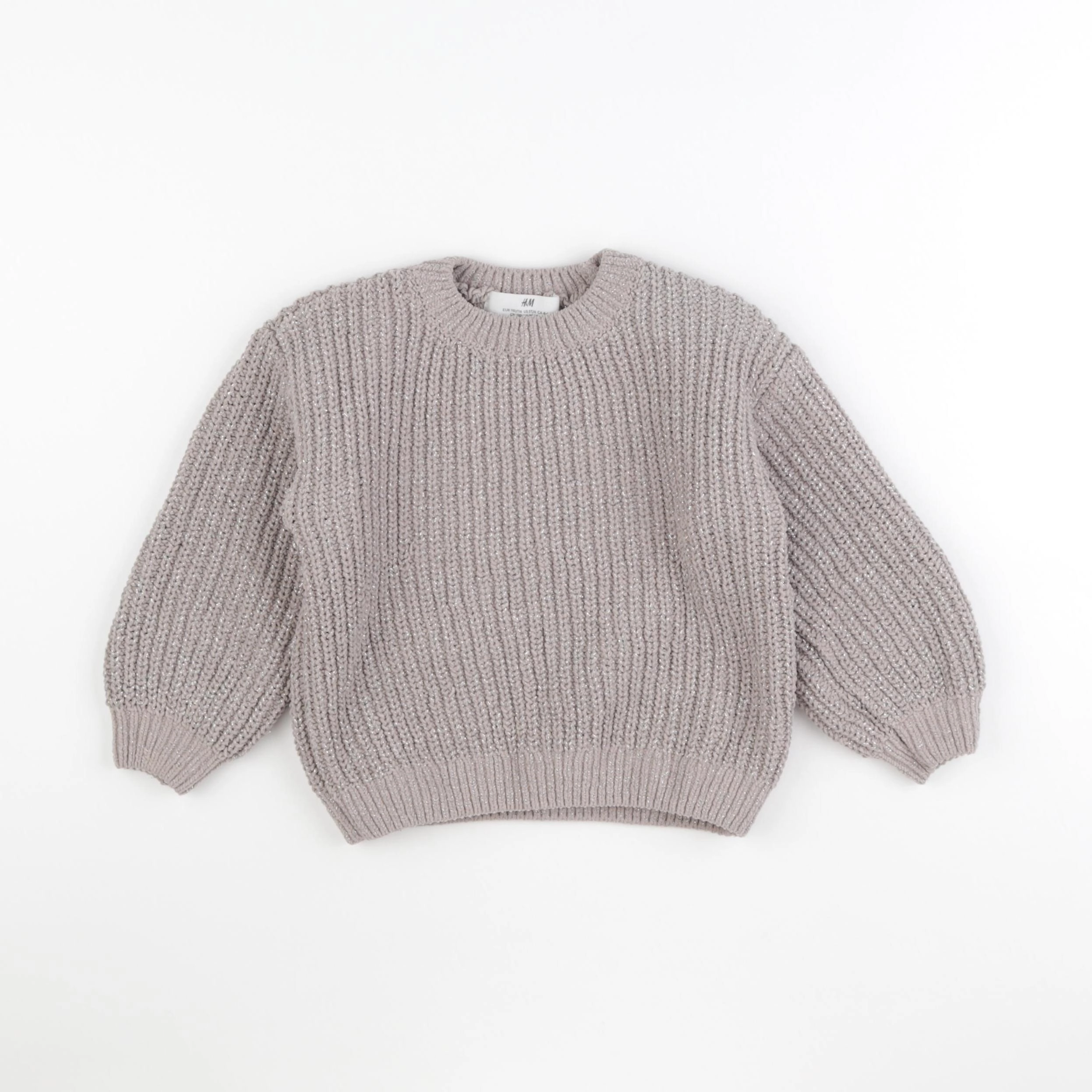 H&M - pull marron - 4/6 ans