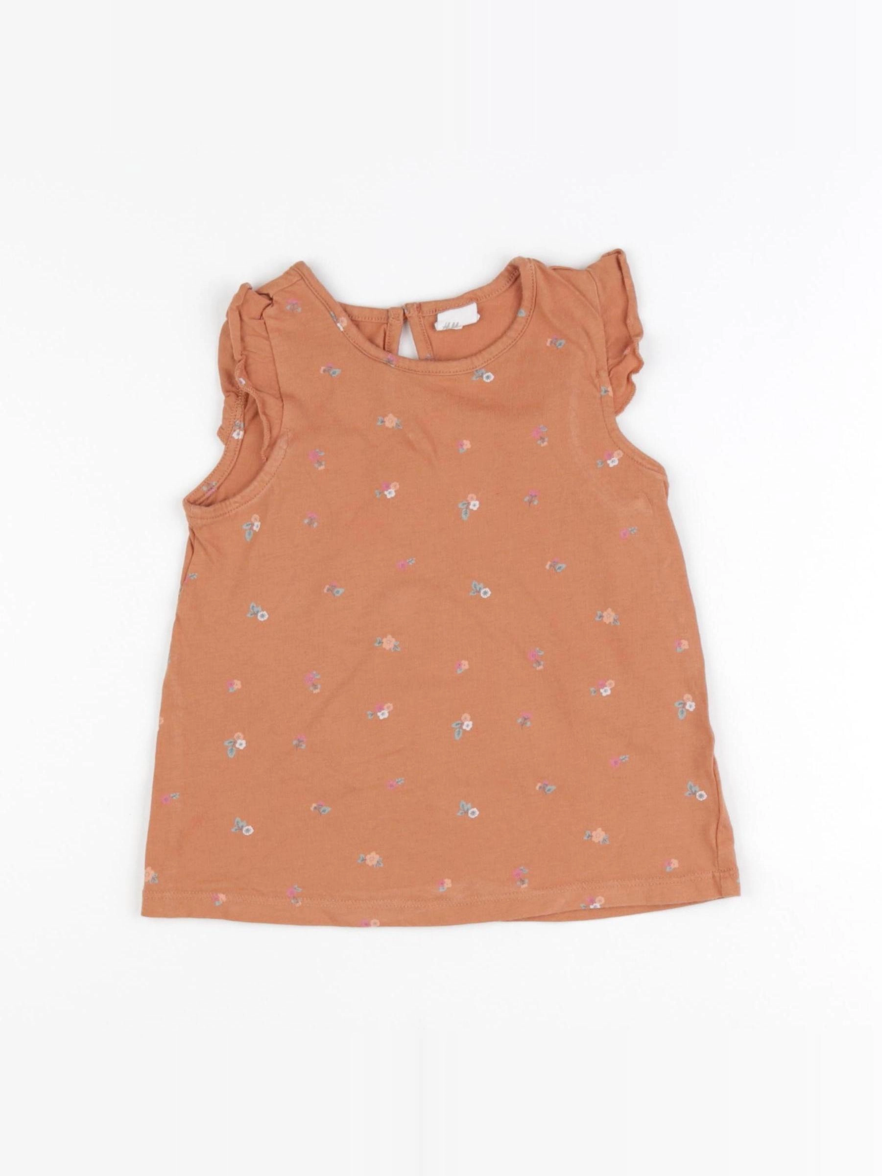 H&M - débardeur marron - 18/24 mois