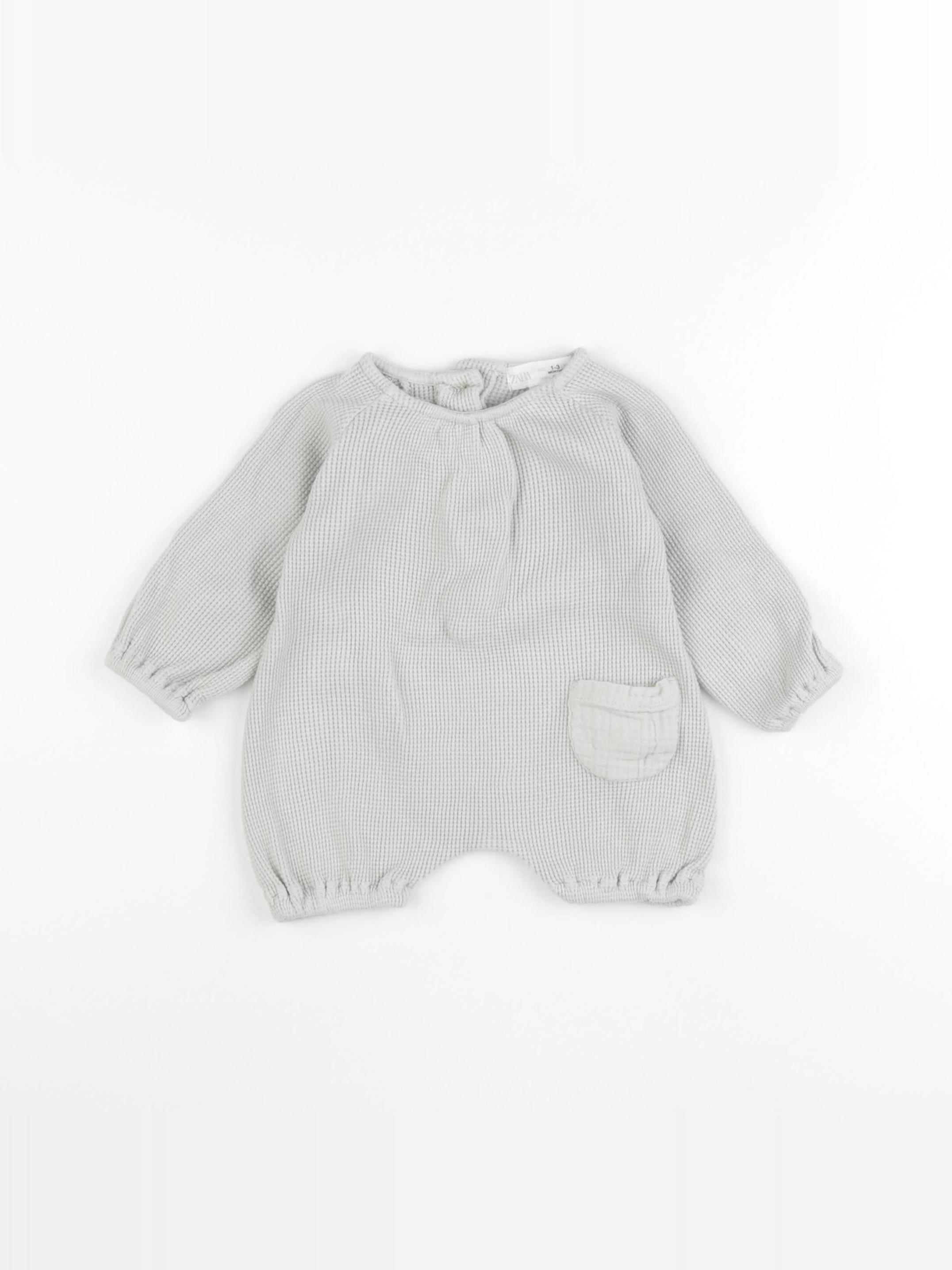 Zara - combinaison vert - 1/3 mois