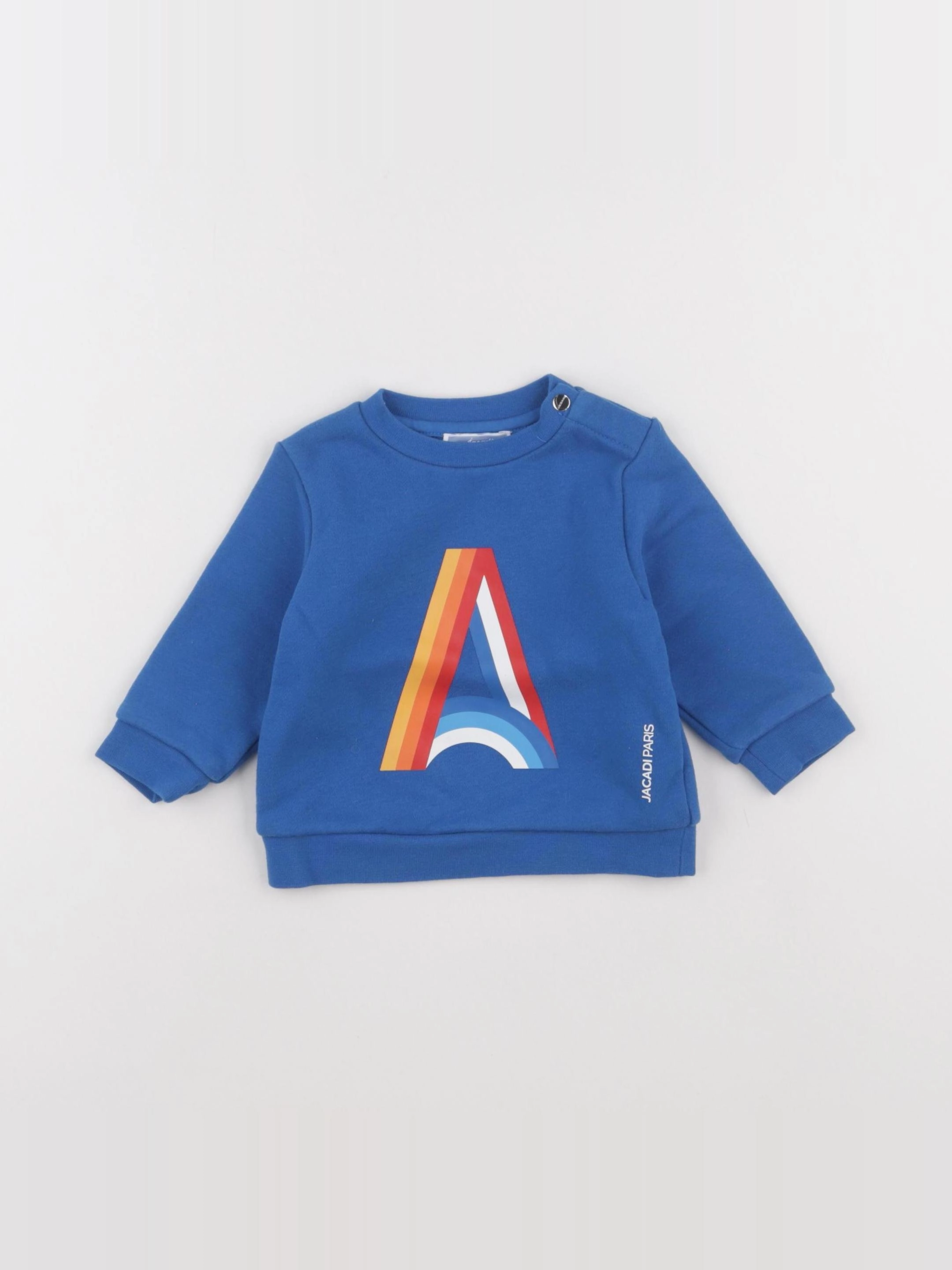 Jacadi - sweat bleu - 6 mois