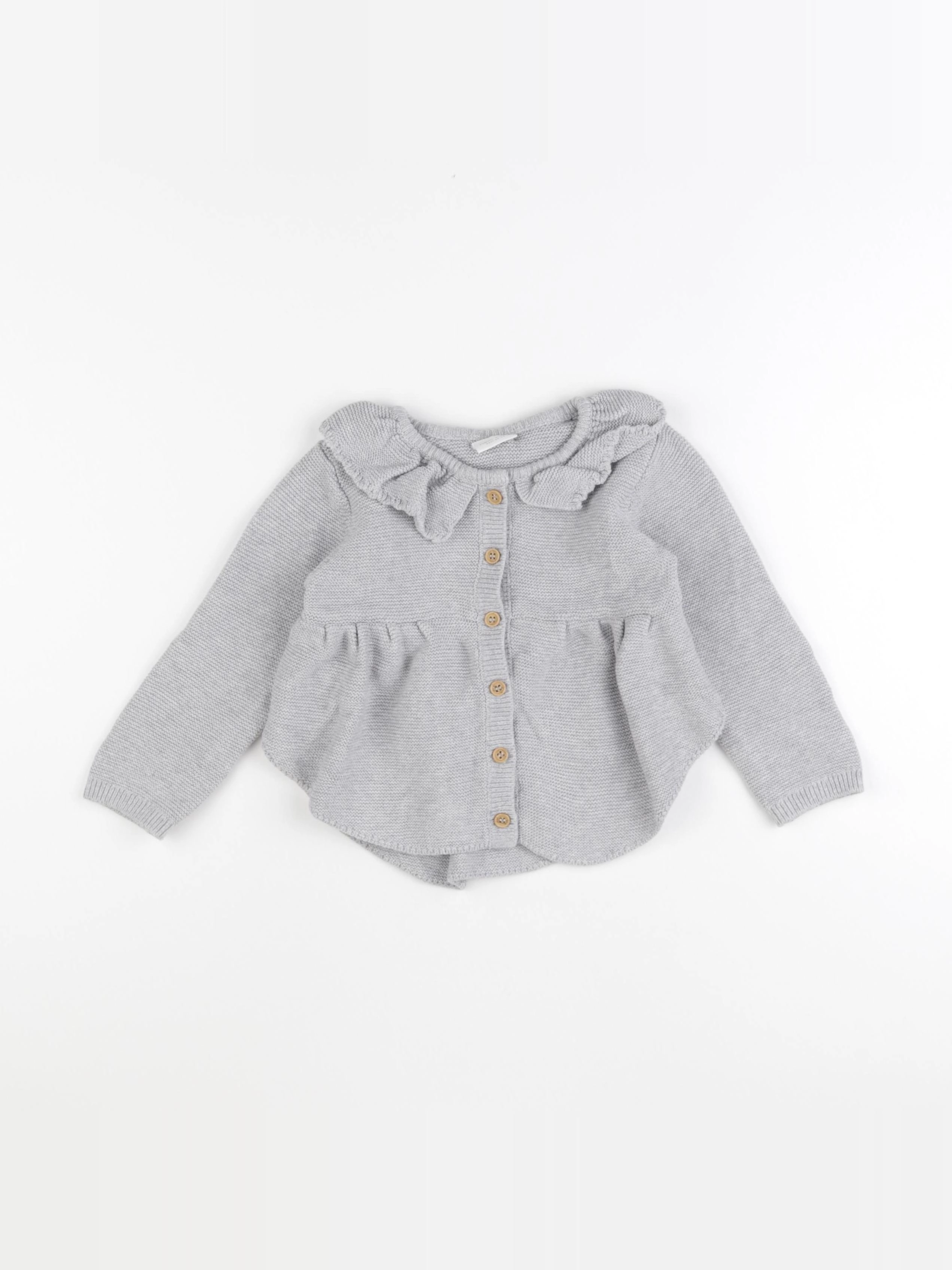 Next - gilet gris - 18/24 mois