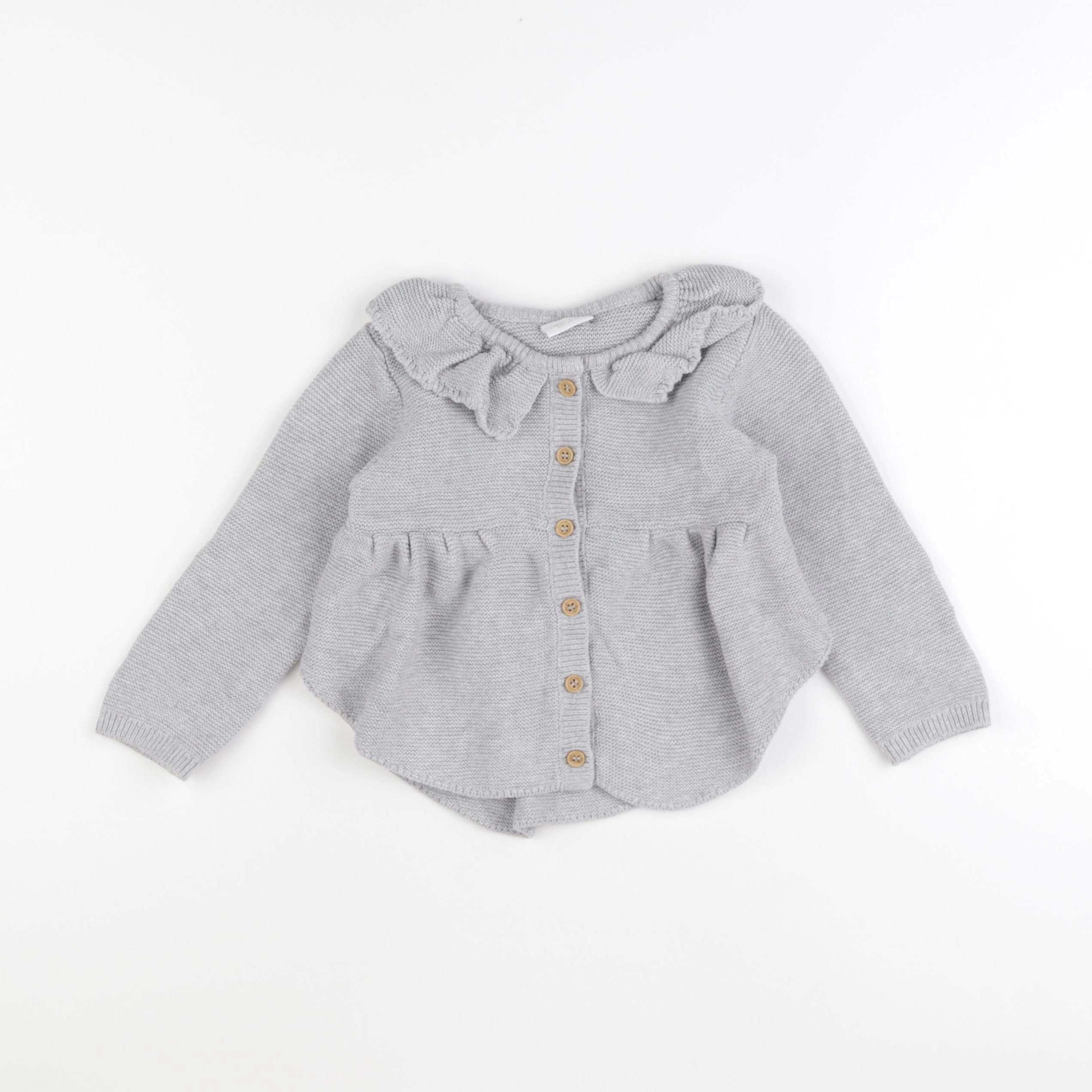 Next - gilet gris - 18/24 mois